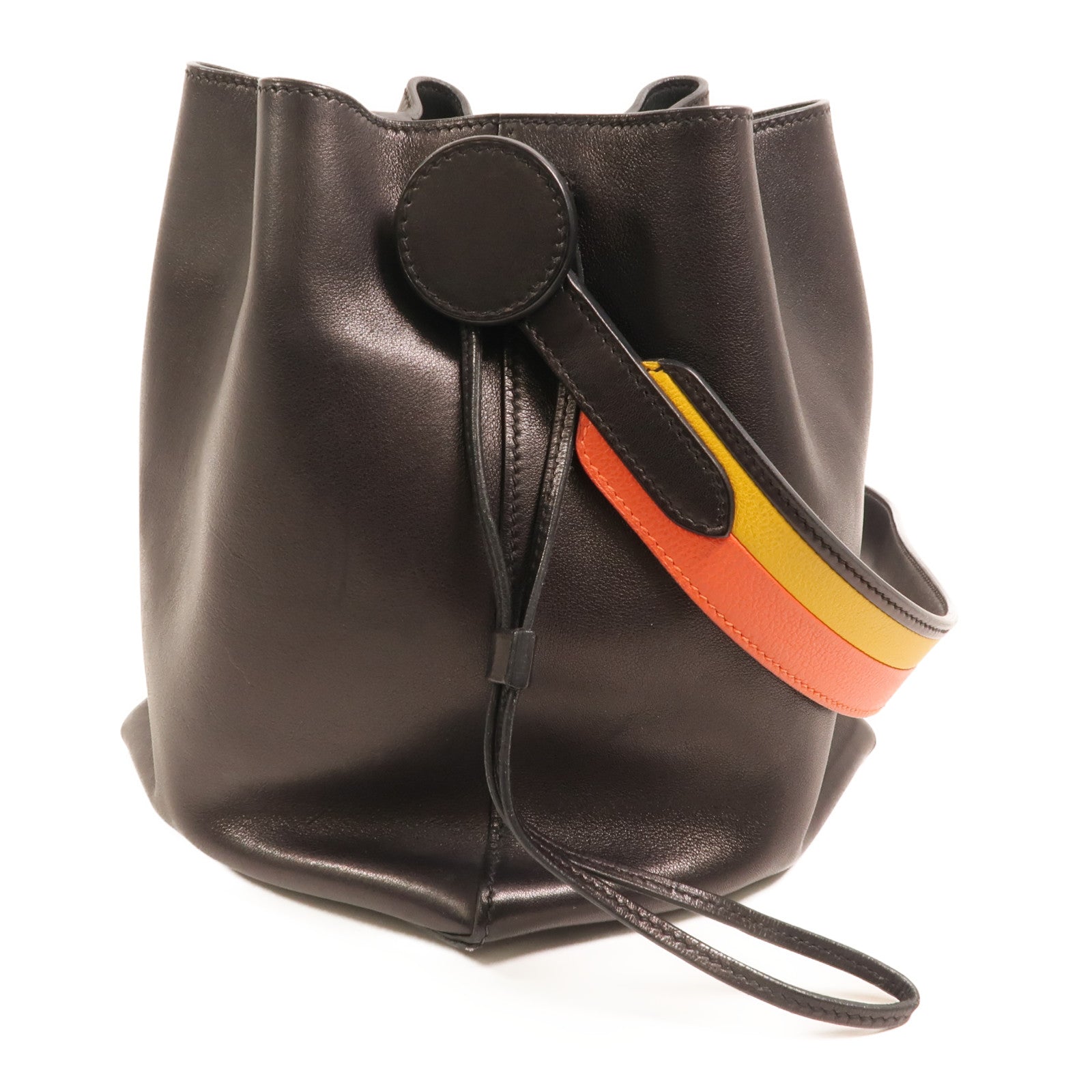 HERMES Swift皮革Licol 19肩背袋Noir