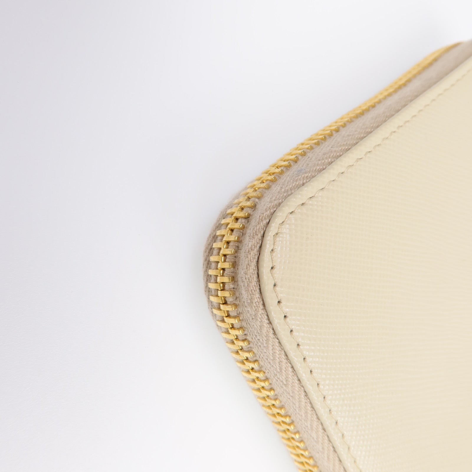 PRADA Saffiano皮革Zipper Long Wallet金扣長錢包