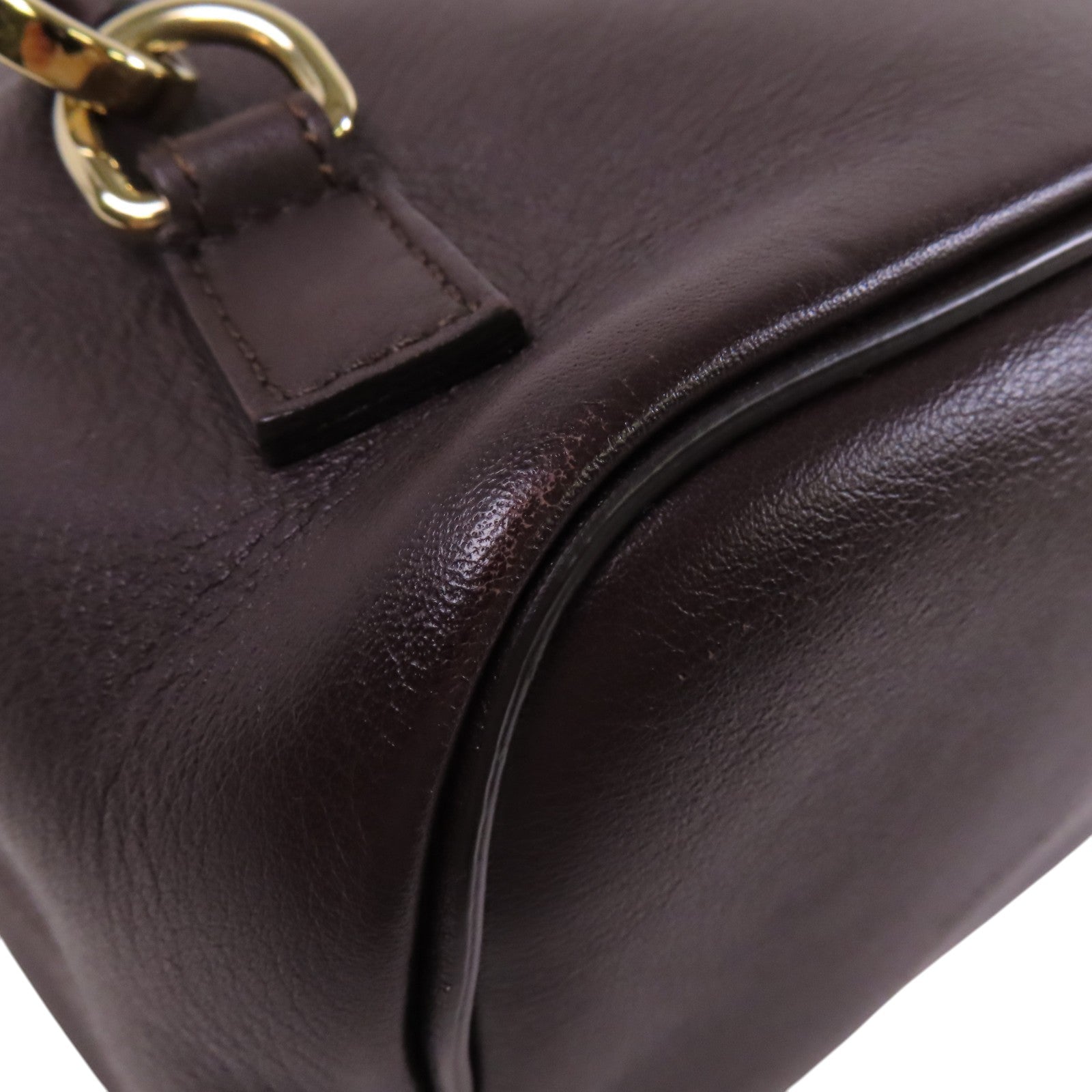 Chloe 牛皮皮革Faye金扣肩背背包兩用袋