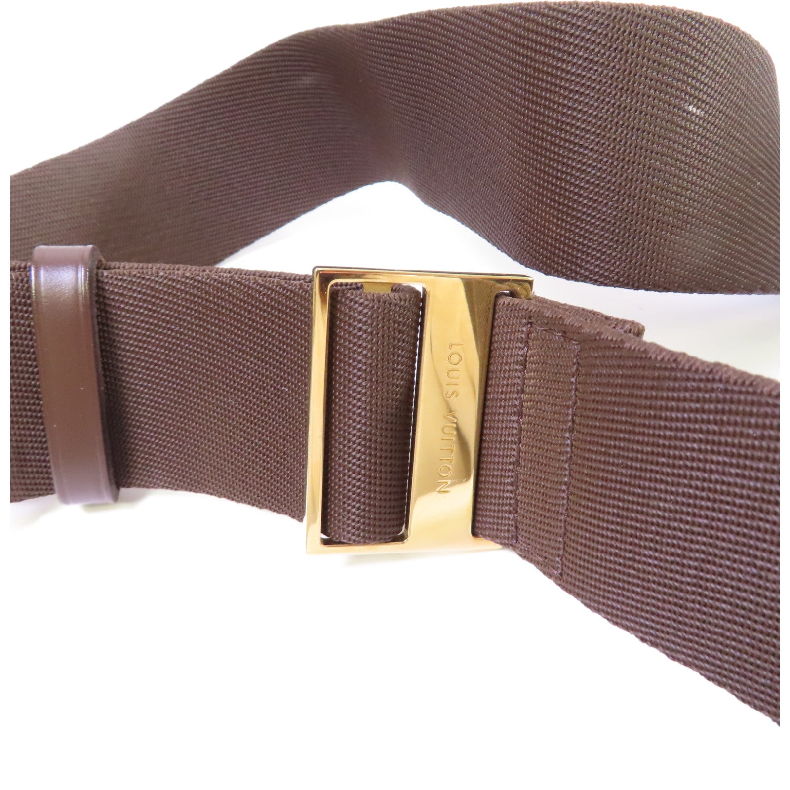 LOUIS VUITTON Damier Ebene Geronimos waist Bag金扣腰包啡色