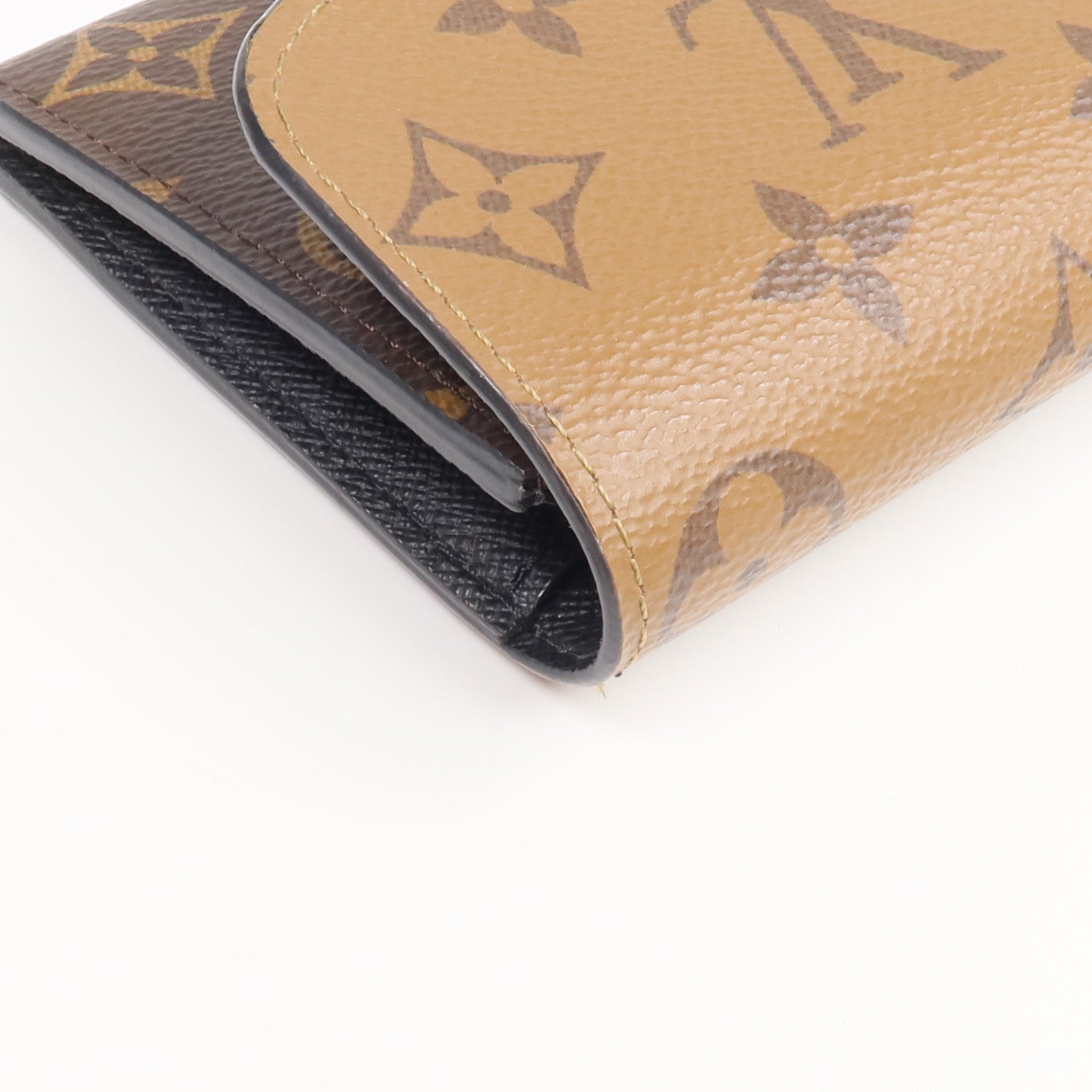 LOUIS VUITTON 【激減優惠】Monogram Reverse Emilie金扣長錢包