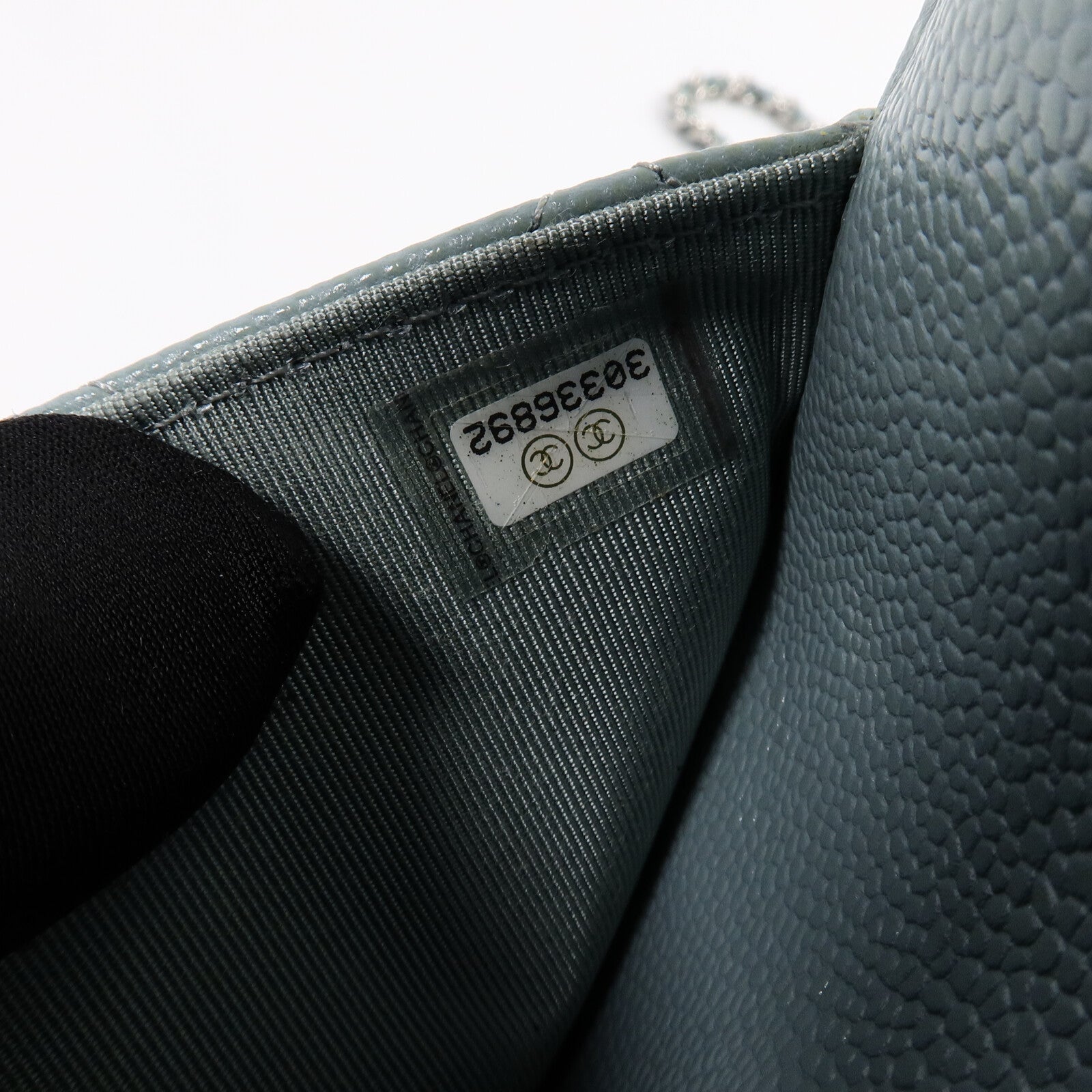 CHANEL 牛皮皮革WOC Wallet On Chain鏈帶肩背袋