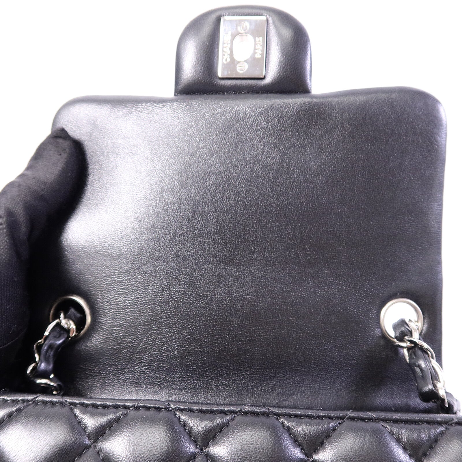 CHANEL 羊皮皮革Mini Classic 17鏈帶肩背袋