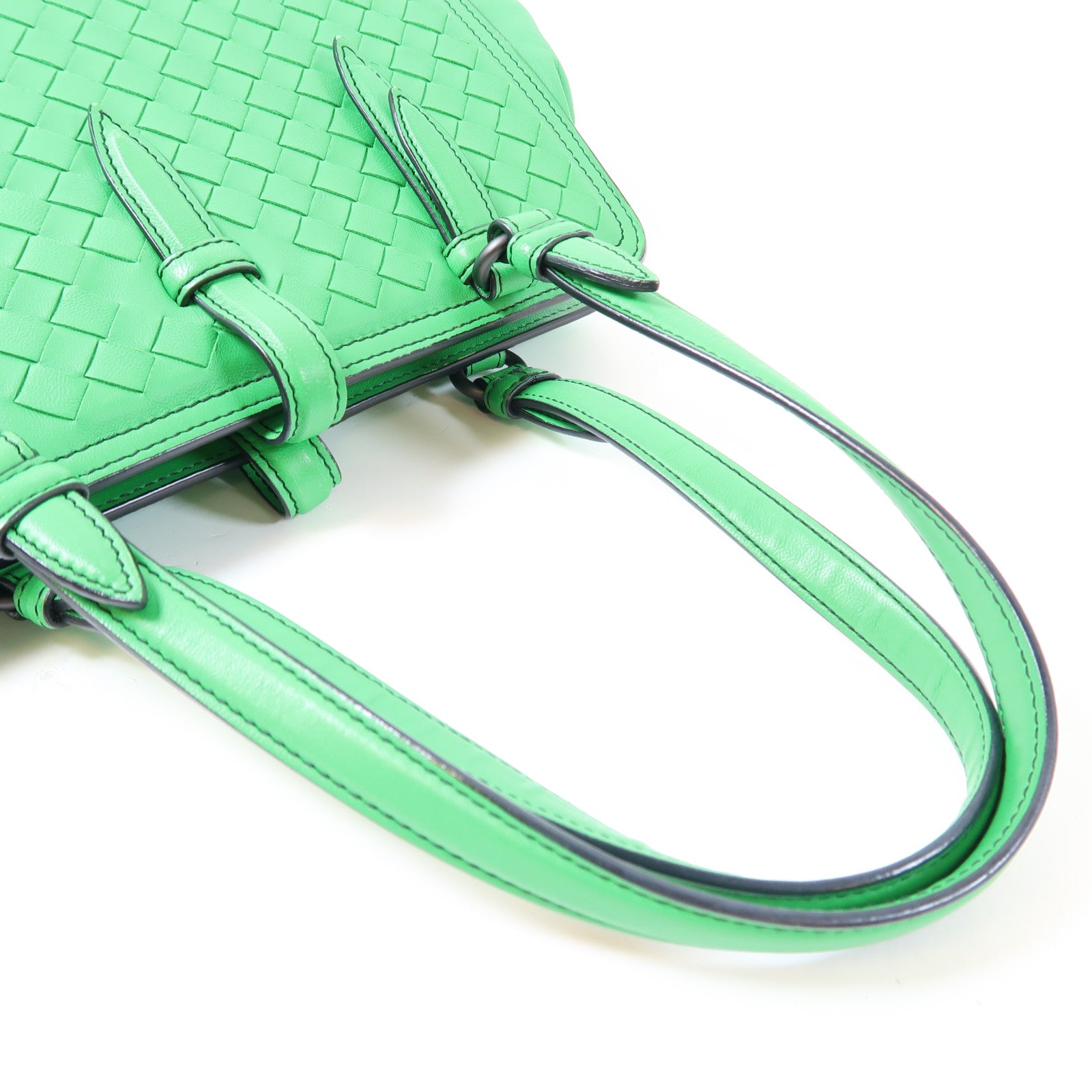 BOTTEGA VENETA 織紋牛皮皮革Shoulder Bag肩背袋綠色