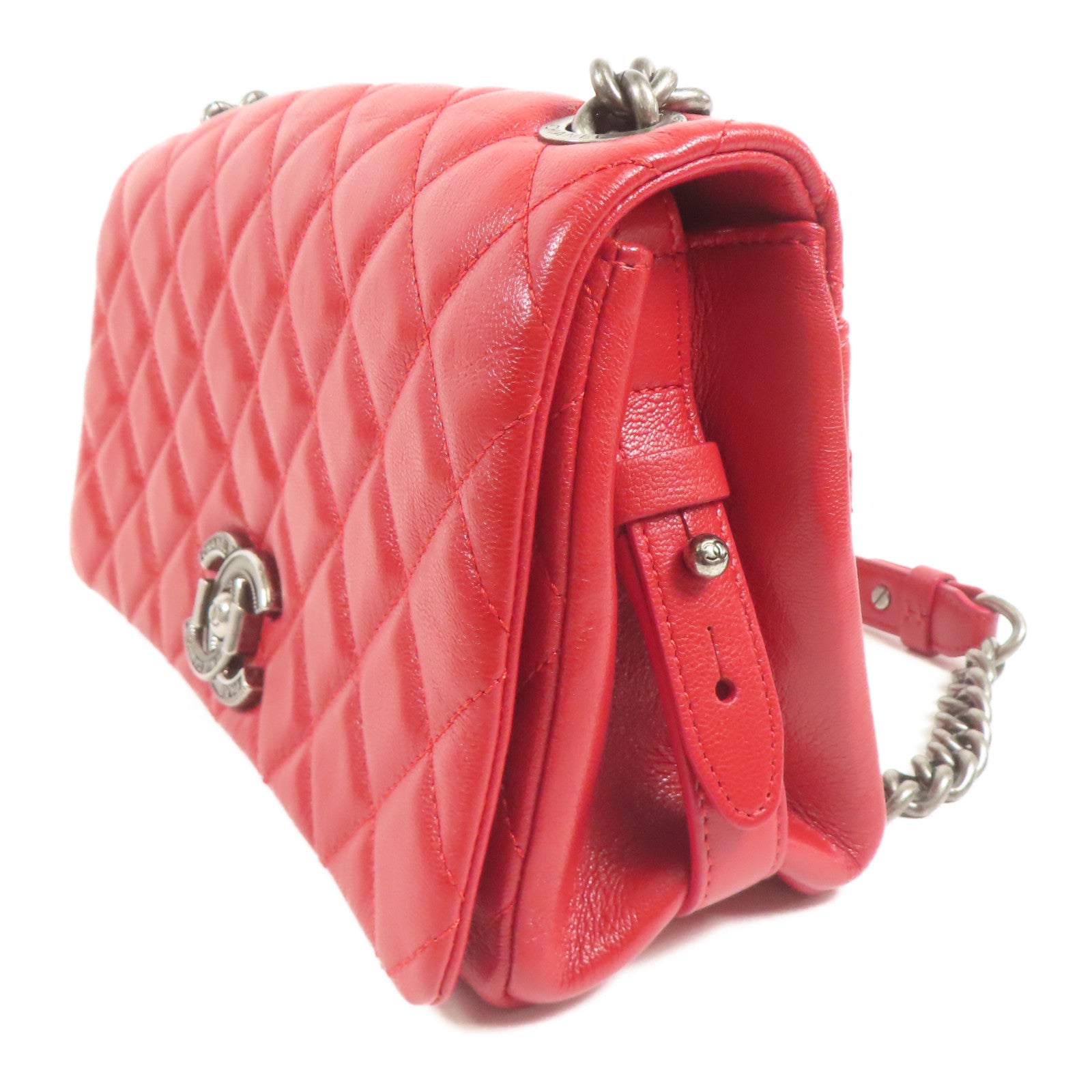 CHANEL 牛皮皮革Shoulder Bag鏈帶肩背袋