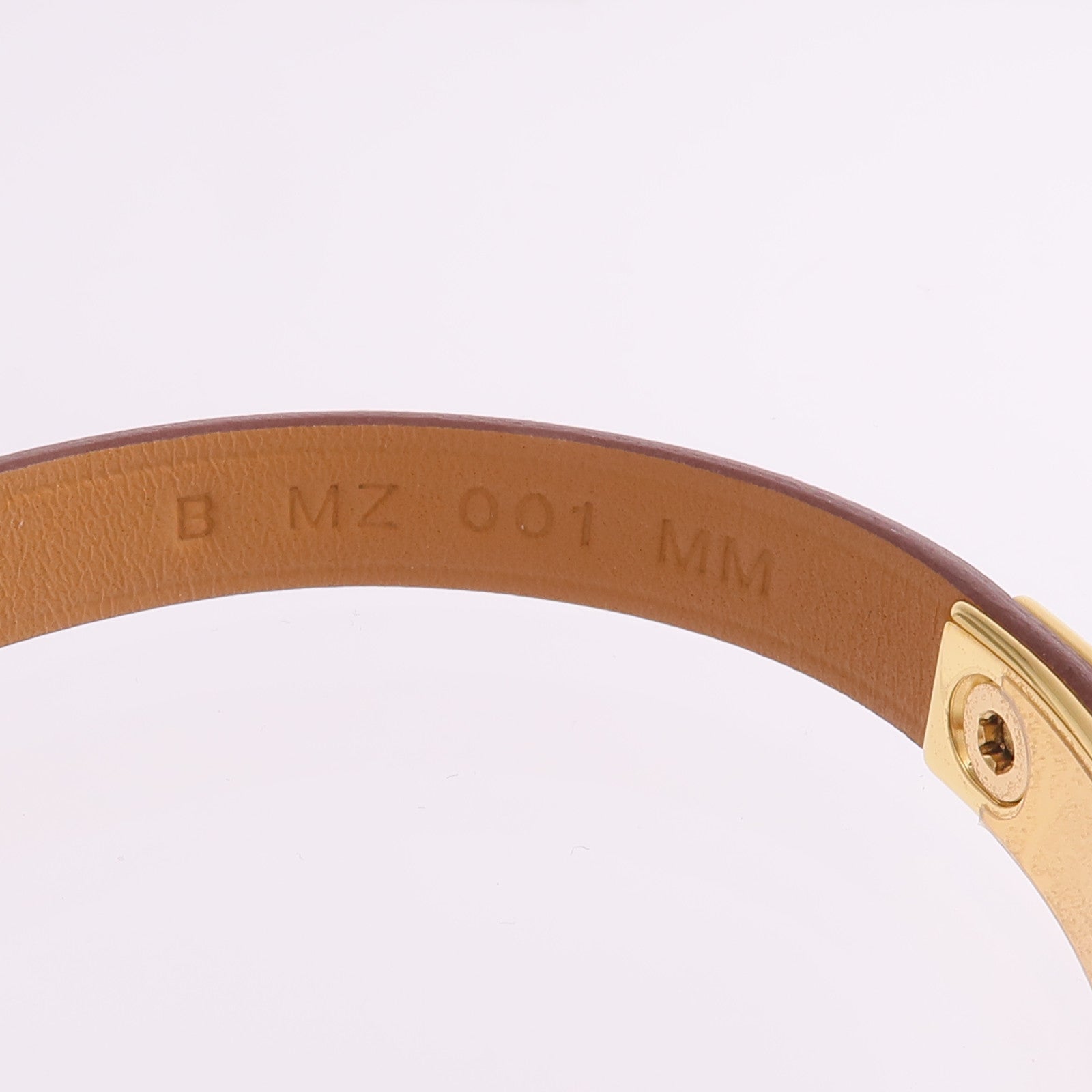 HERMES Swift皮革Mini Rivale Bracelet金扣手帶Gold