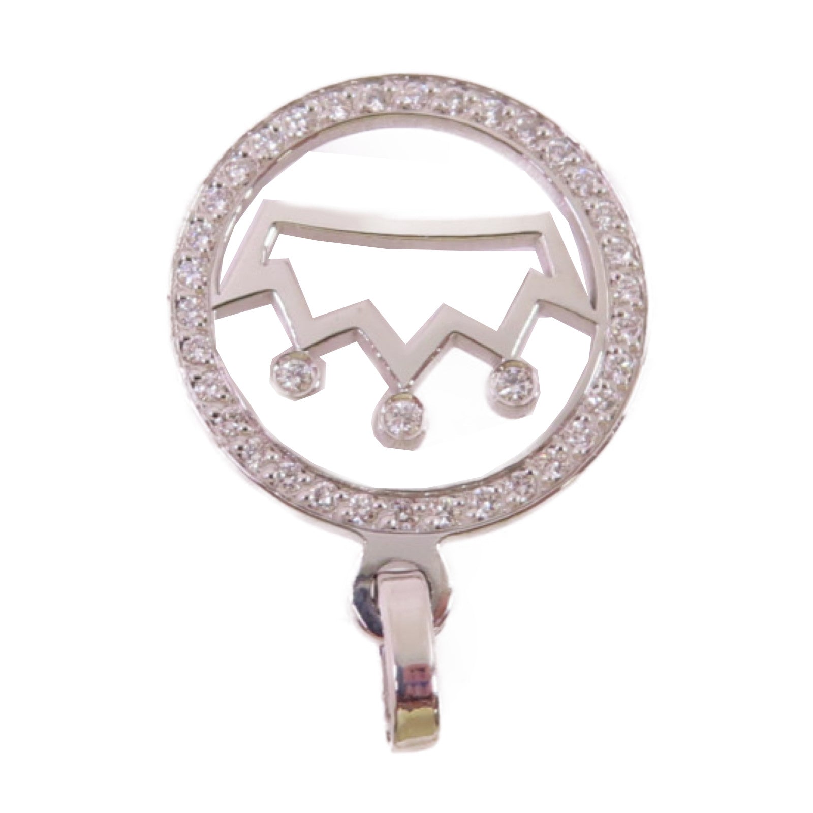 Chaumet 18K白金/鑽石Diamond Pendant Top吊墜頭扣