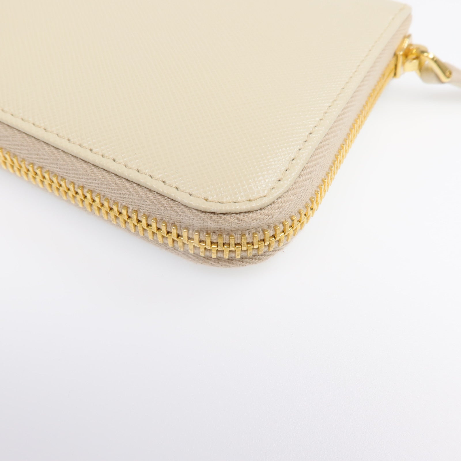 PRADA Saffiano皮革Zipper Long Wallet金扣長錢包
