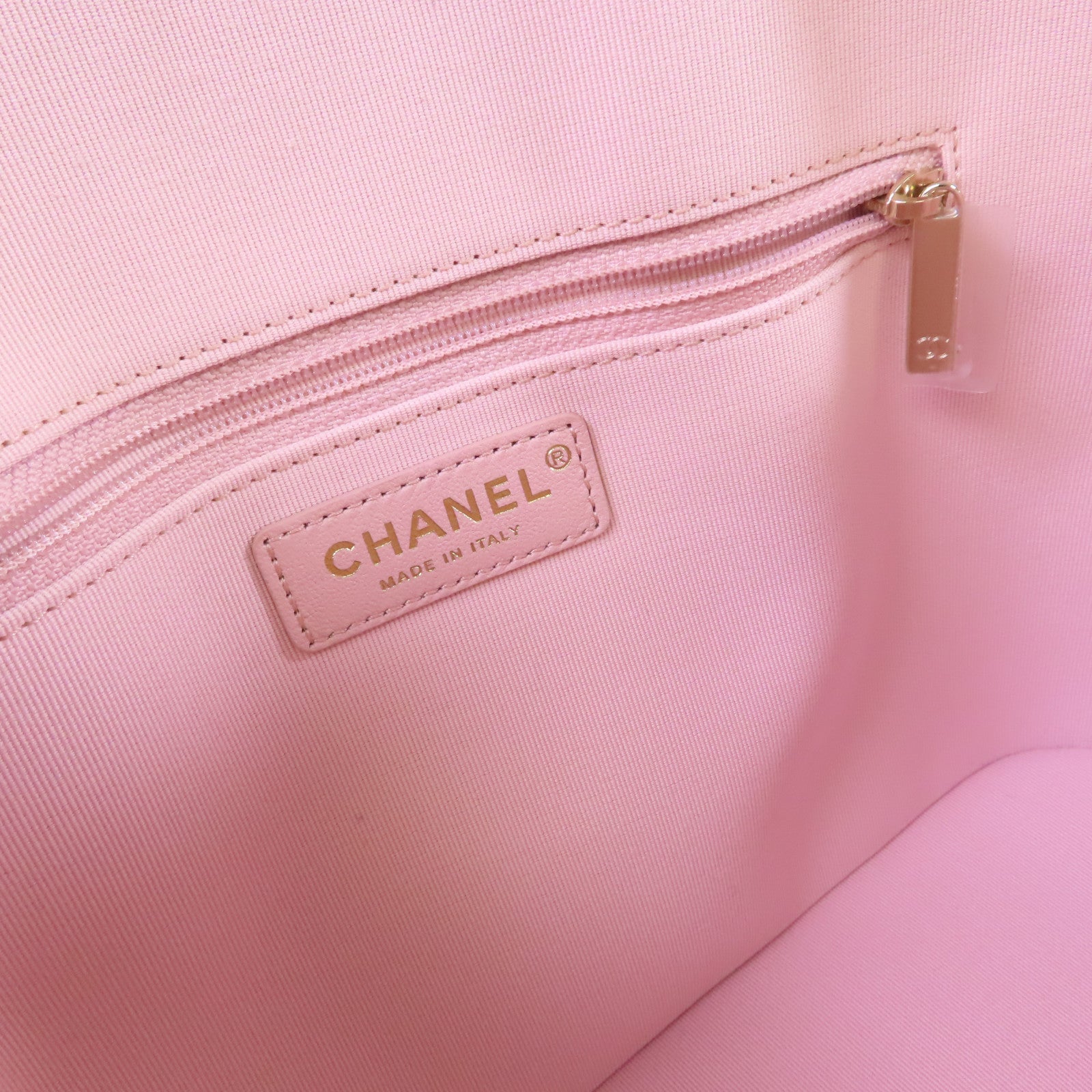 CHANEL 斜紋軟呢Small Chain 2Way Shoulder Bag金扣手挽肩背兩用袋粉紅色