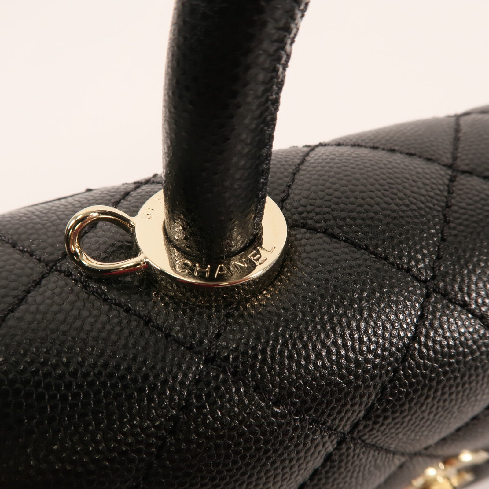 CHANEL 【激減優惠】牛皮皮革Coco Handle Mini金扣手挽肩背兩用袋