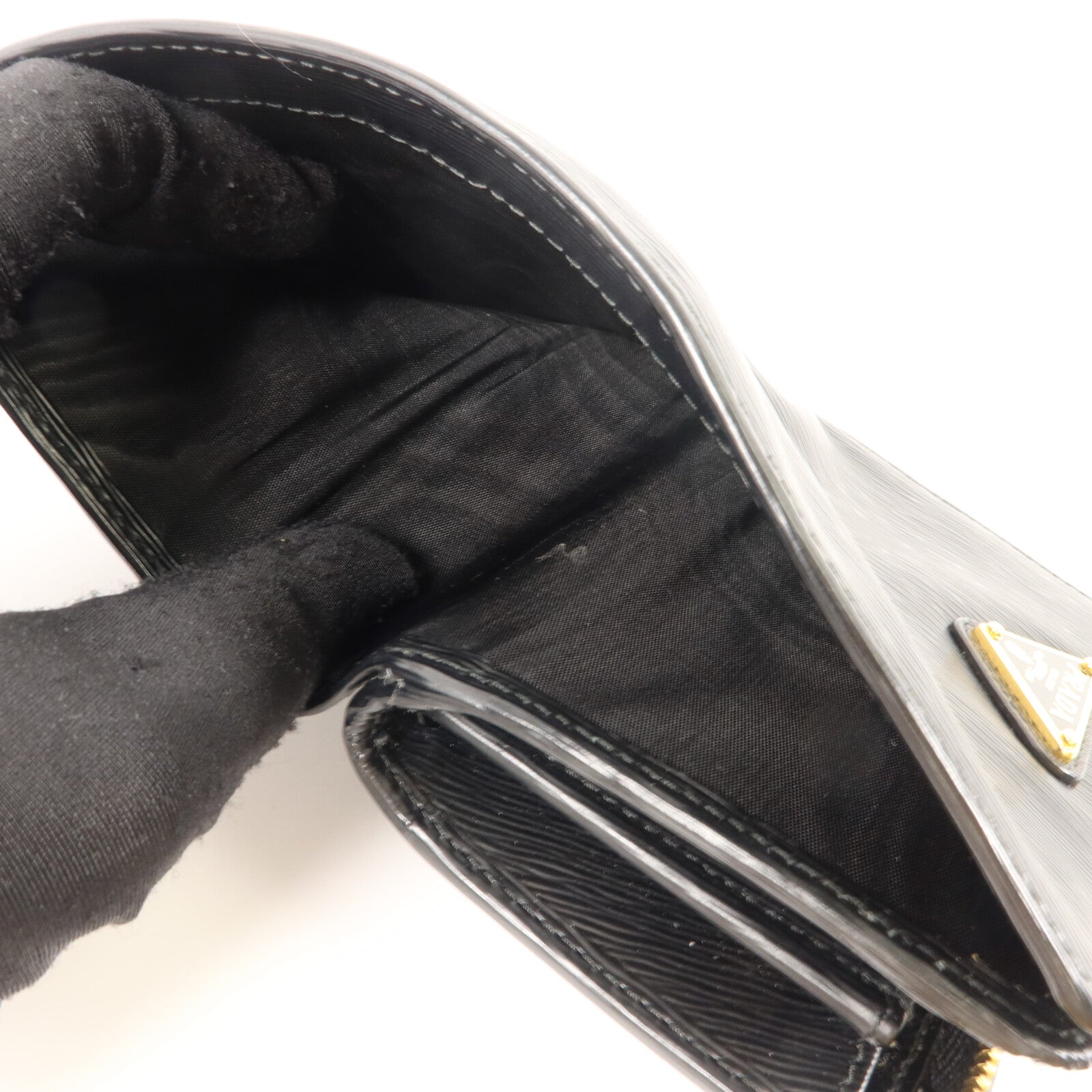 PRADA Saffiano皮革Bifold Wallet錢包