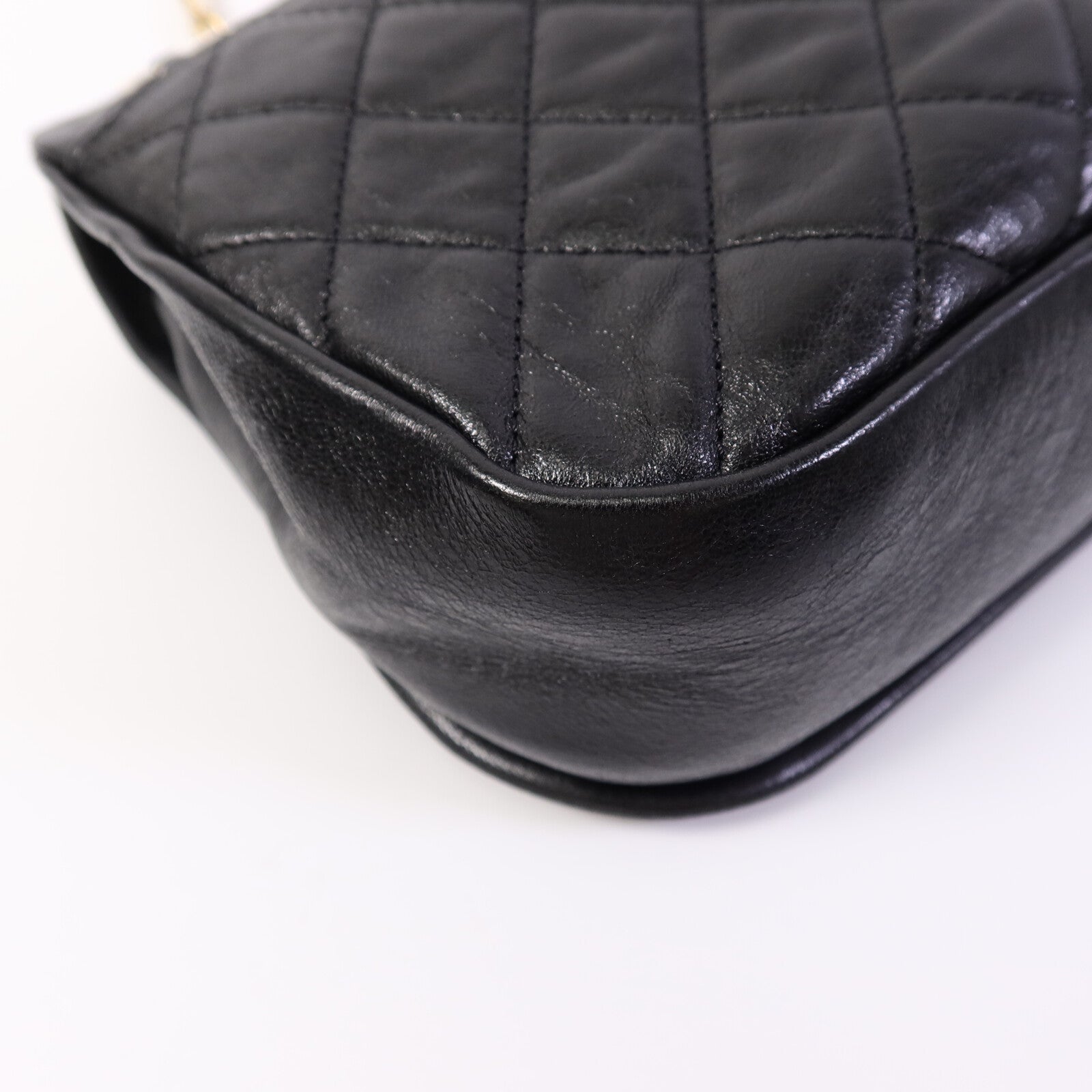 CHANEL 牛皮皮革Bicolor Braided Suddle Flap Bag鏈帶肩背袋