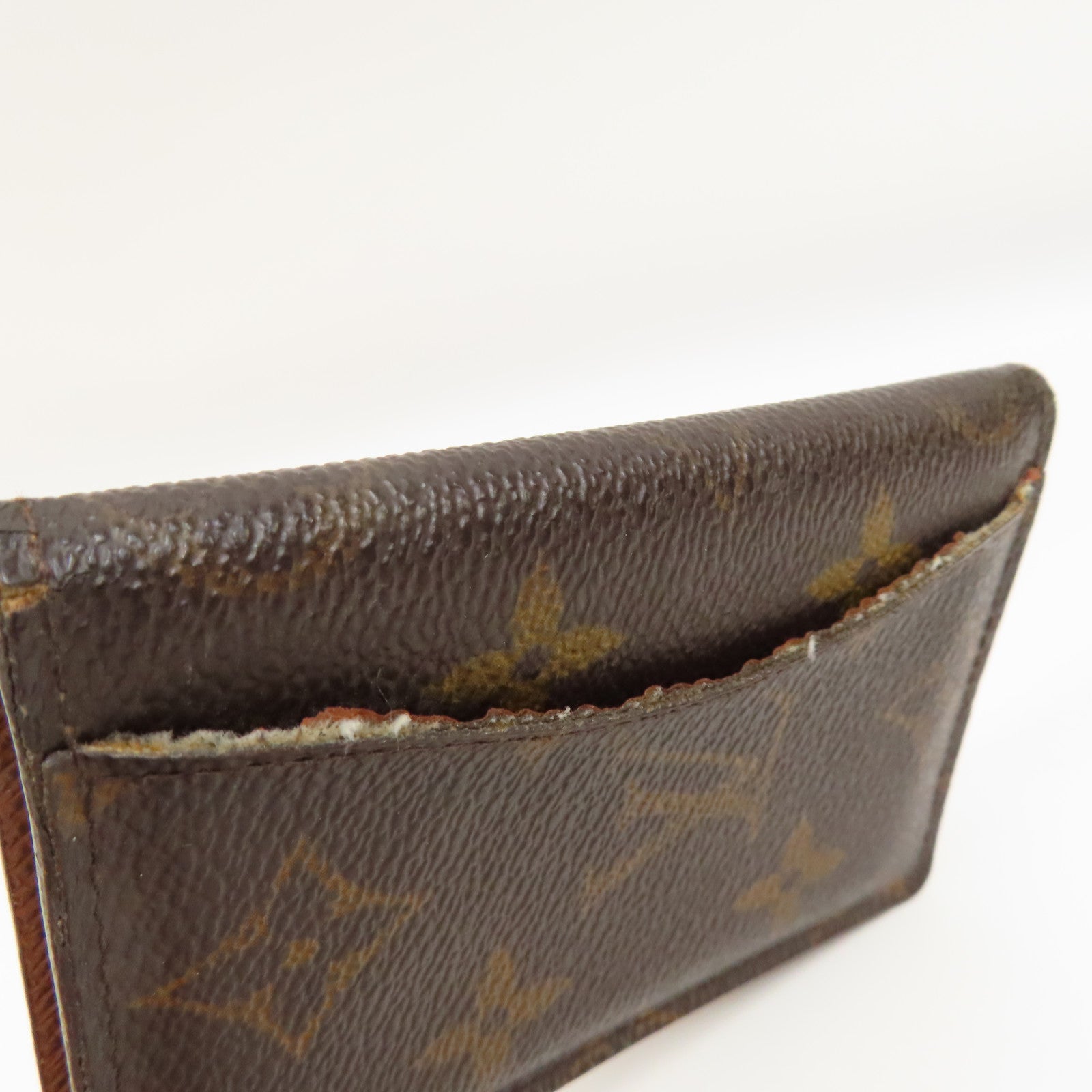 LOUIS VUITTON Monogram Card Case卡片套啡色