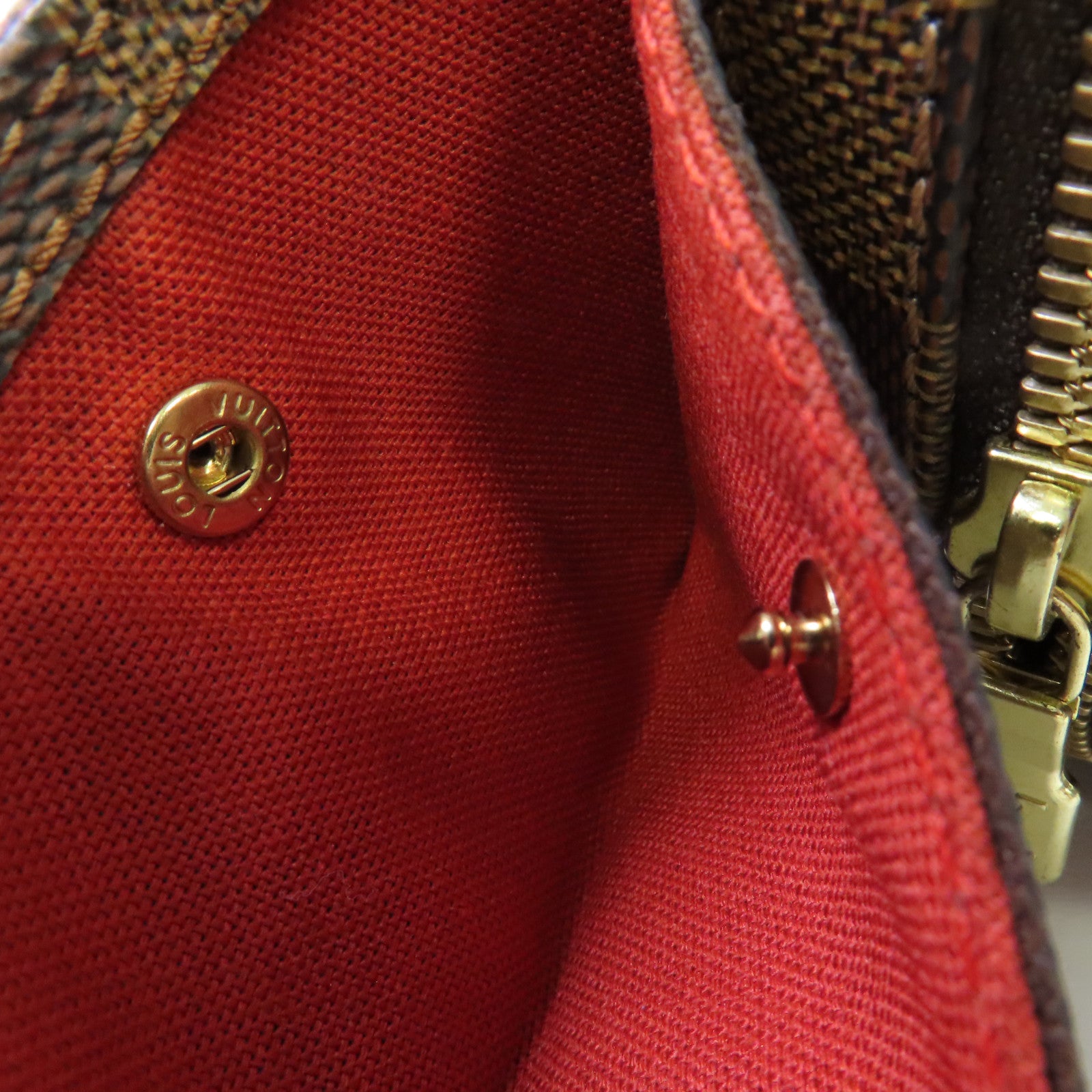 LOUIS VUITTON Damier Ebene Geronimos waist Bag金扣腰包啡色
