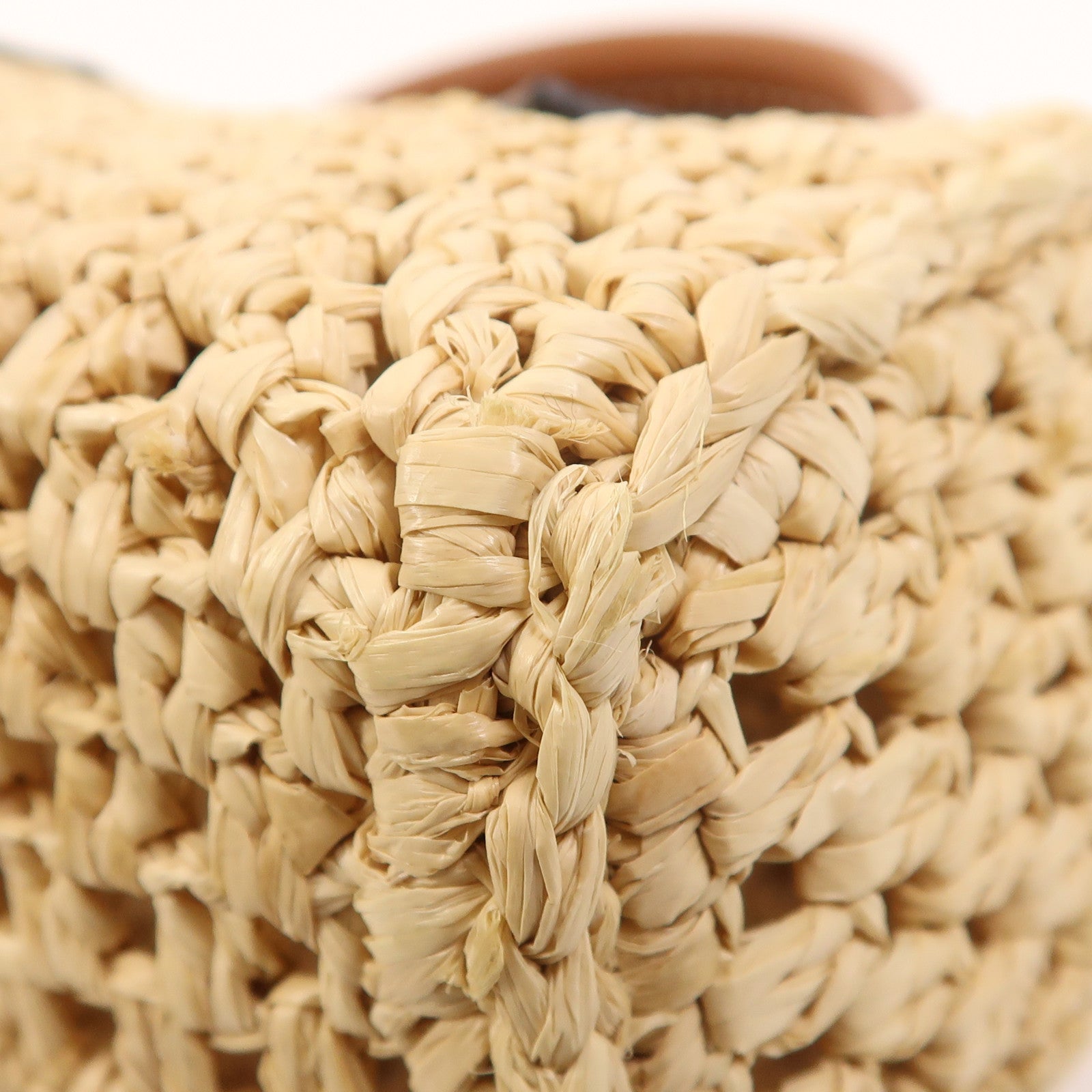 LOUIS VUITTON Raffia Nano Speedy金扣手挽肩背兩用袋