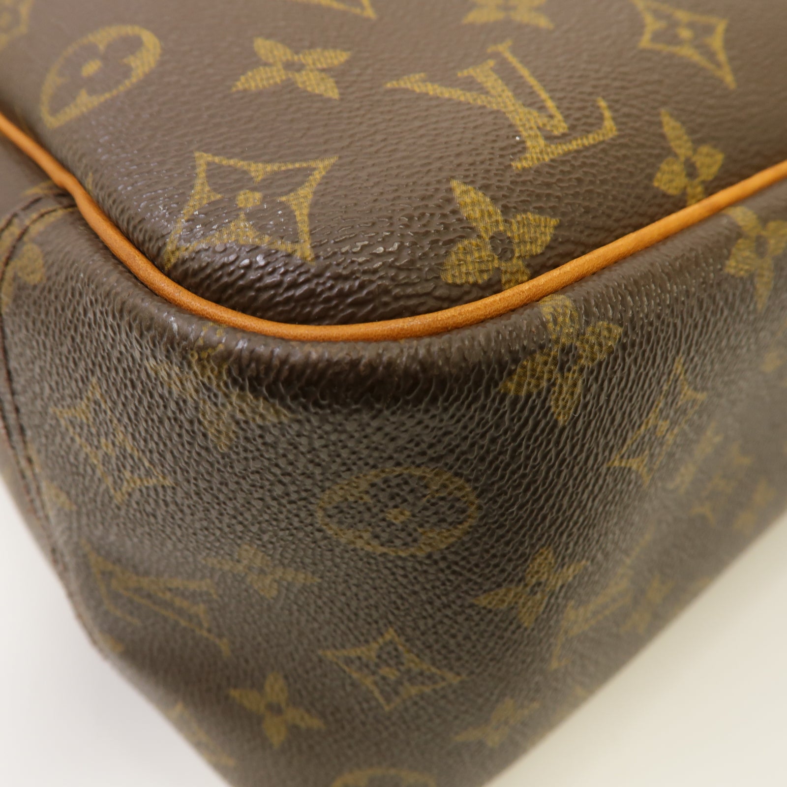 LOUIS VUITTON 【激減優惠】Monogram Hand Bag金扣手挽袋啡色