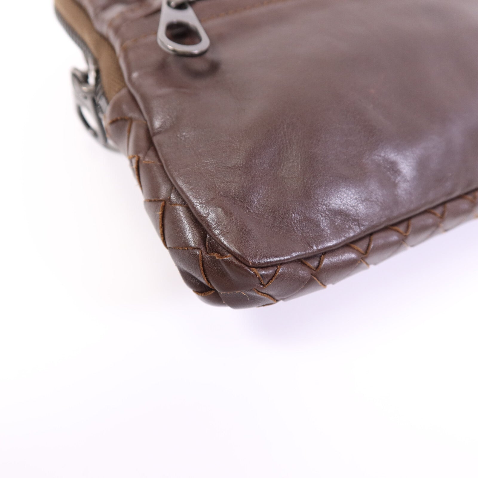 BOTTEGA VENETA 【激減優惠】牛皮皮革Pouch手拿包