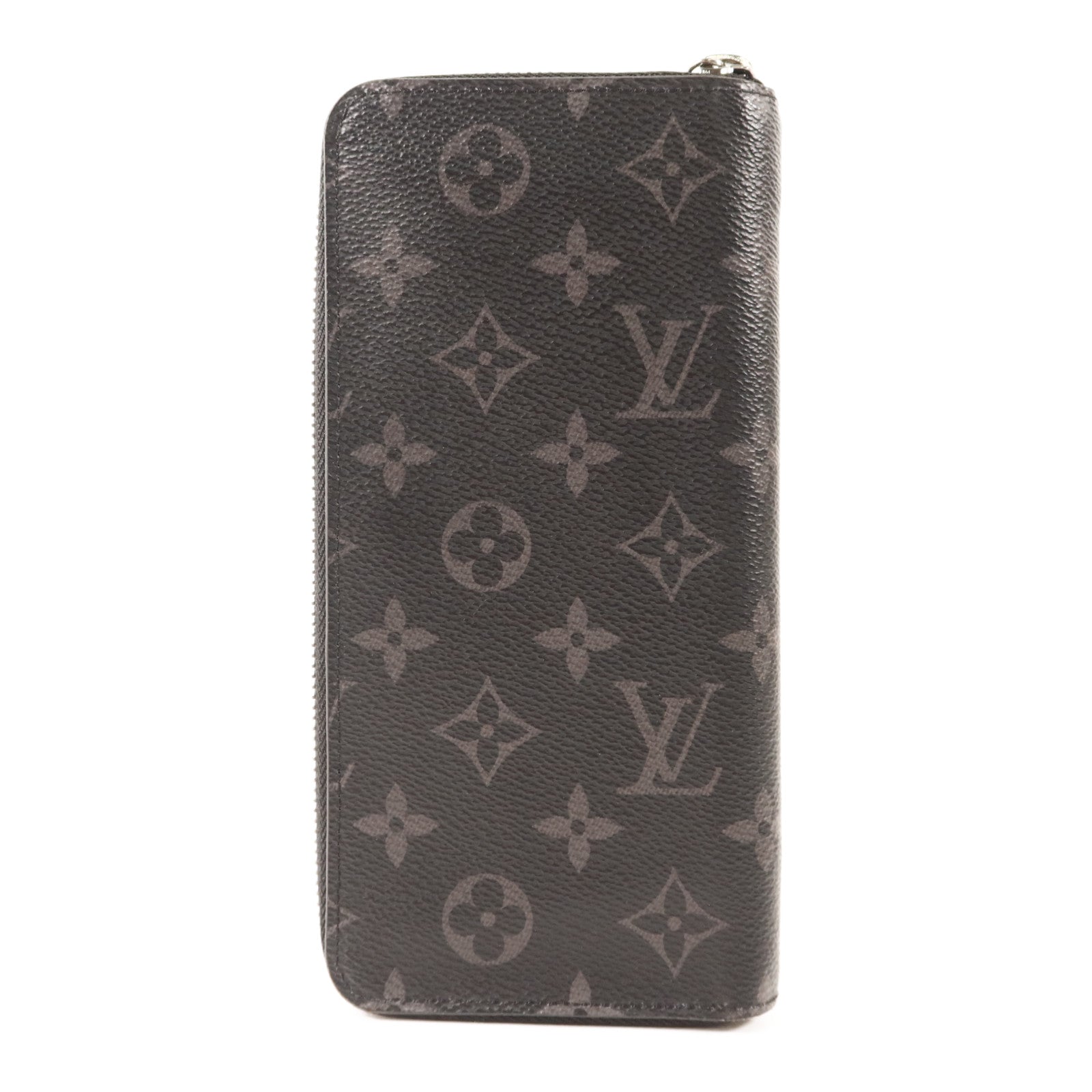 LOUIS VUITTON Monogram Eclipse Zippy Long Vertical Wallet銀扣拉鏈長錢包
