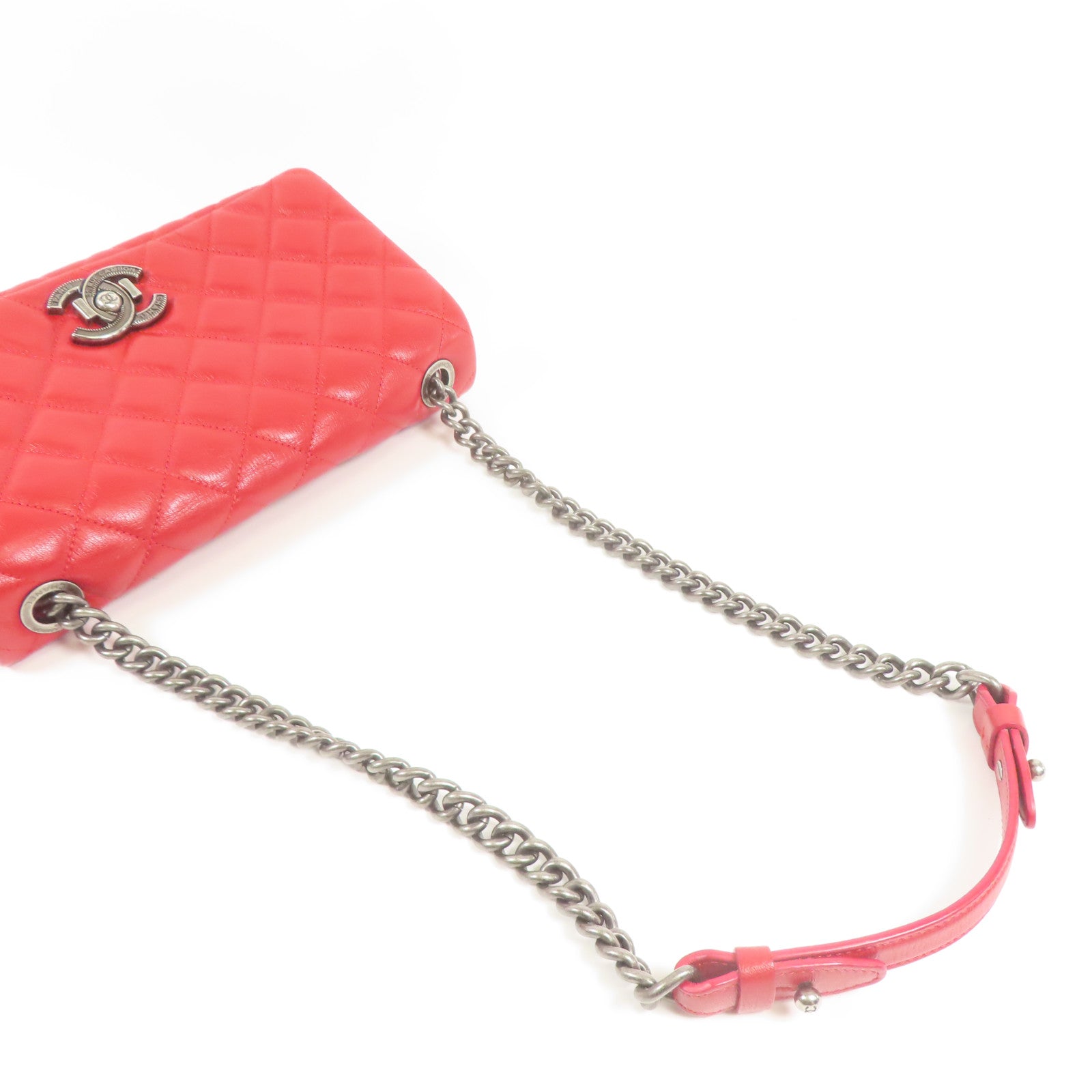 CHANEL 牛皮皮革Shoulder Bag鏈帶肩背袋