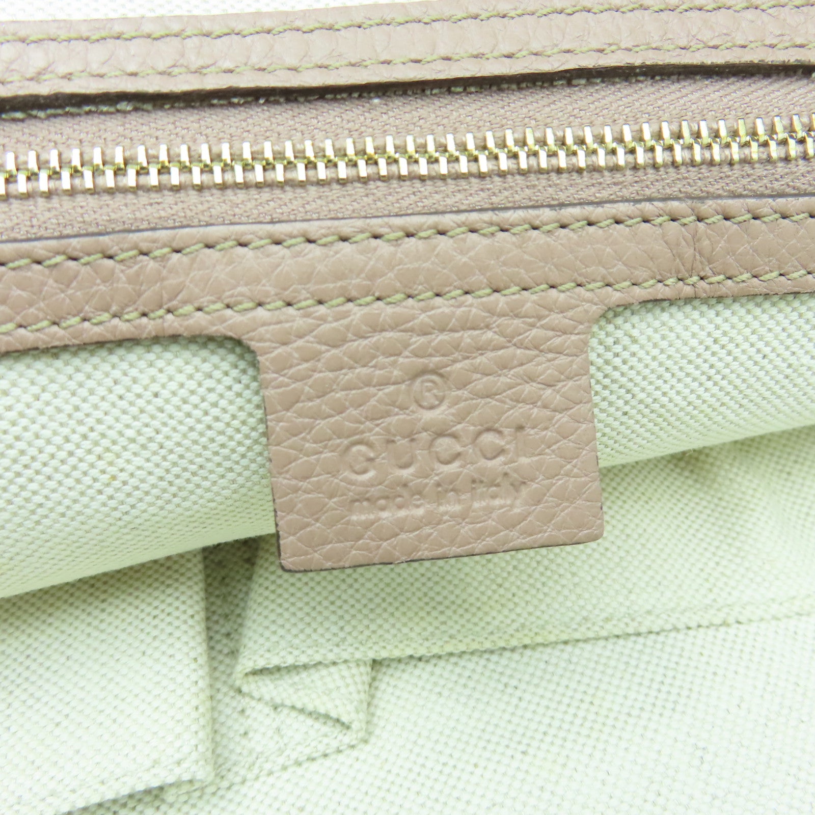 GUCCI 【激減優惠】牛皮皮革Tote Bag金扣肩背袋粉紅色