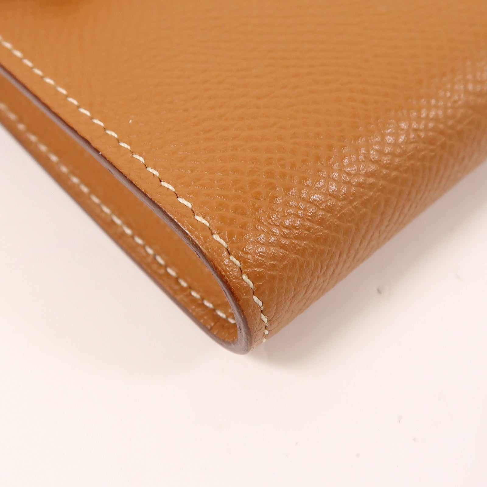 HERMES Epsom皮革Kelly Long Wallet銀扣長錢包