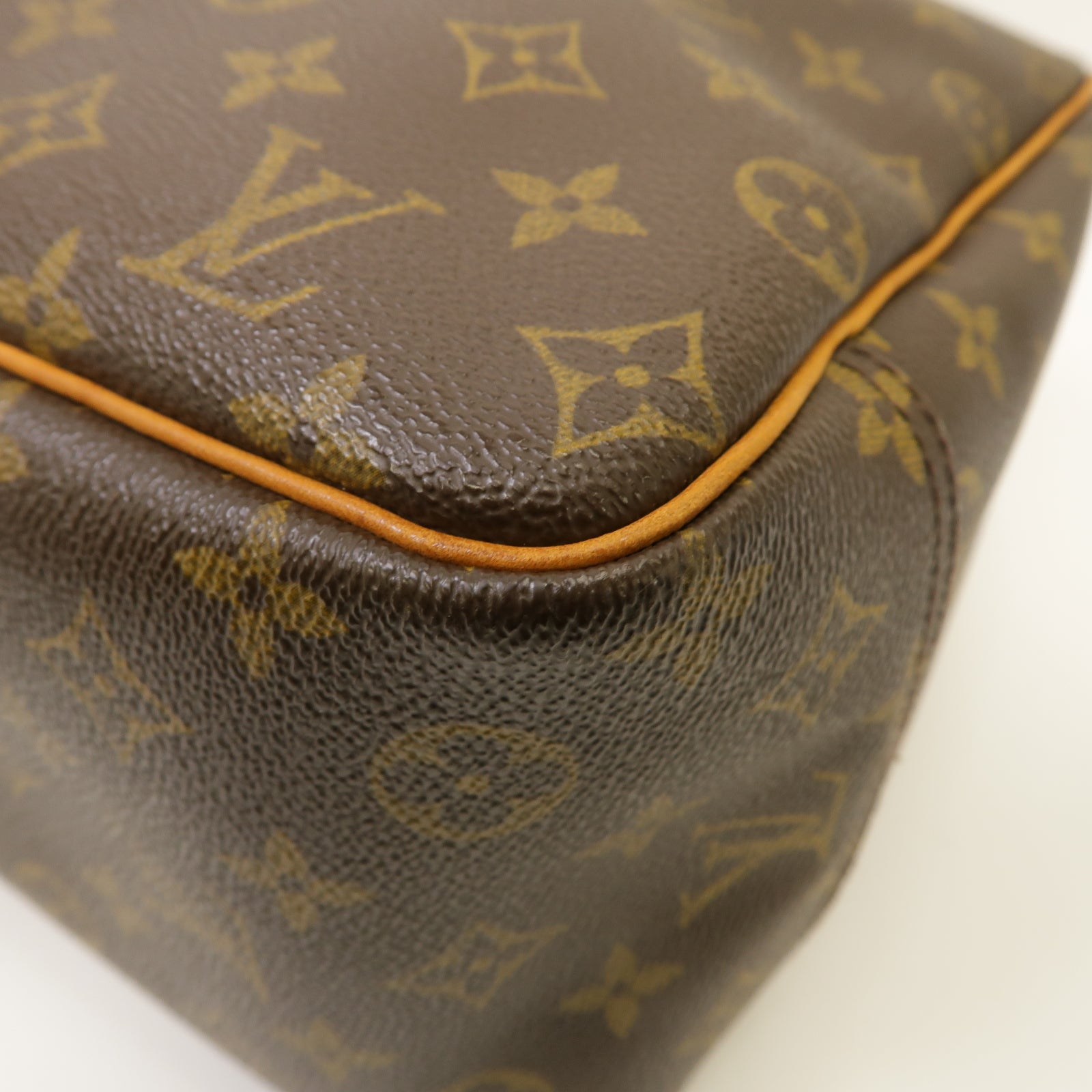 LOUIS VUITTON 【激減優惠】Monogram Hand Bag金扣手挽袋啡色