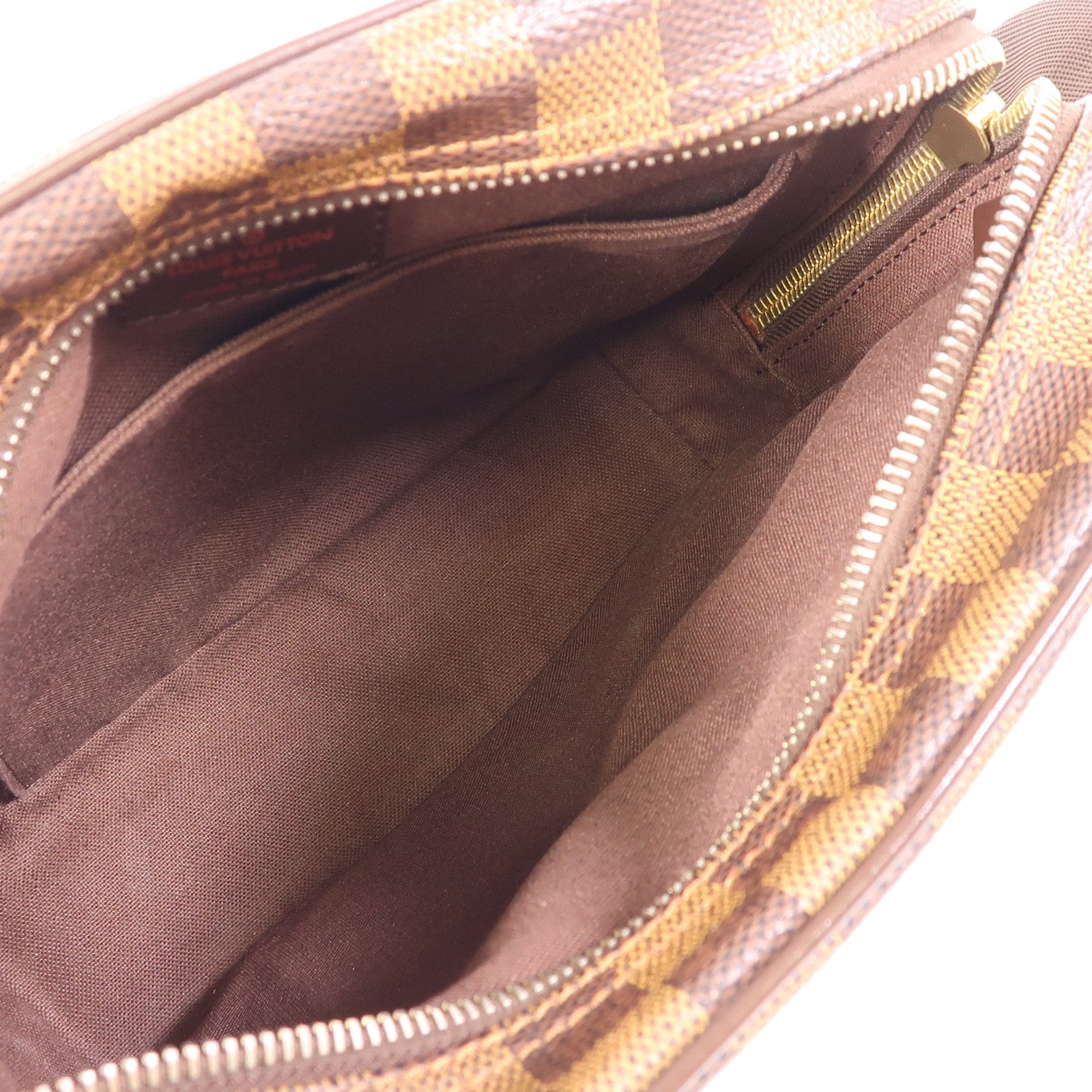 LOUIS VUITTON Damier Olaf PM金扣肩背袋