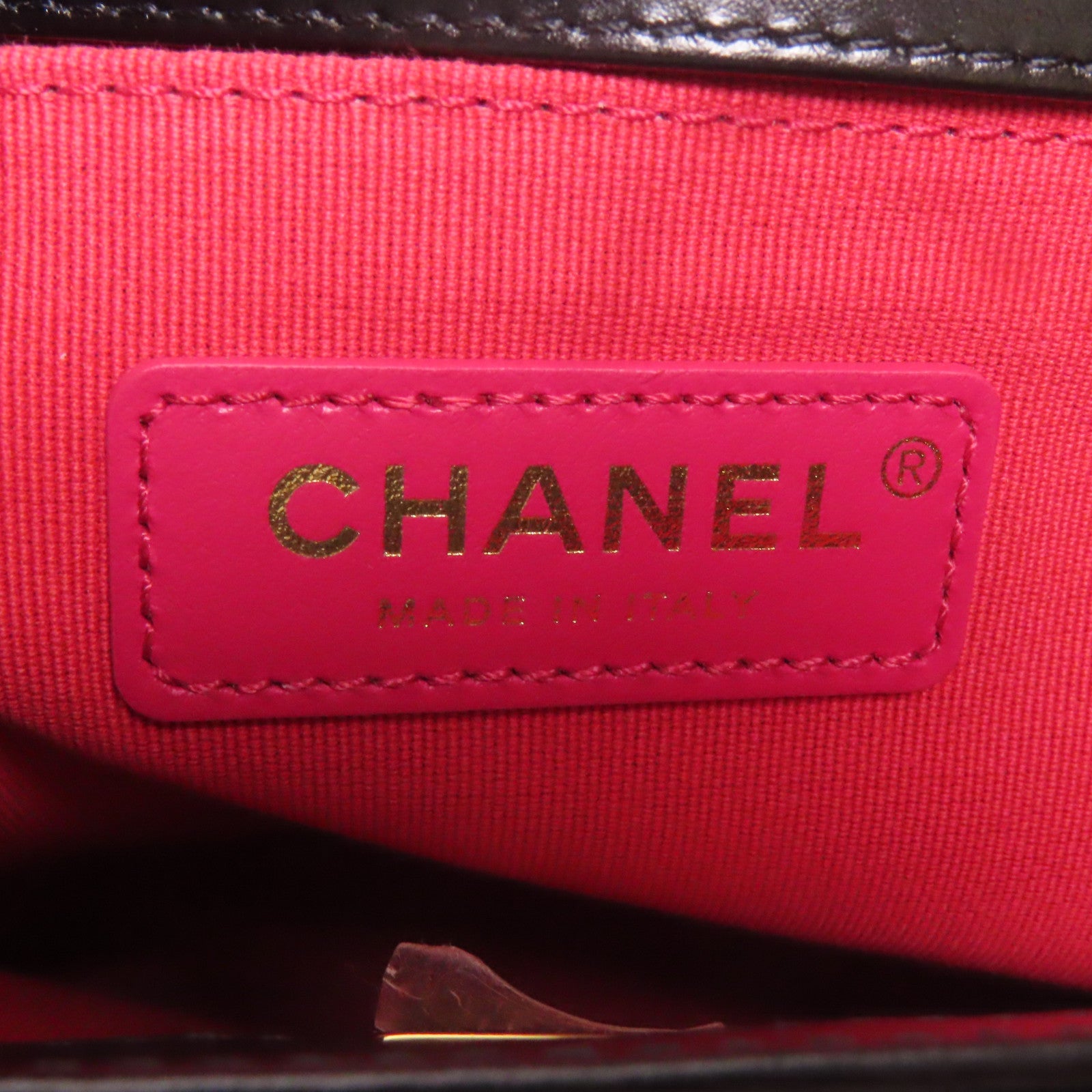 CHANEL 【激減優惠】牛皮皮革Chain Shoulder金扣鏈帶肩背袋黑色