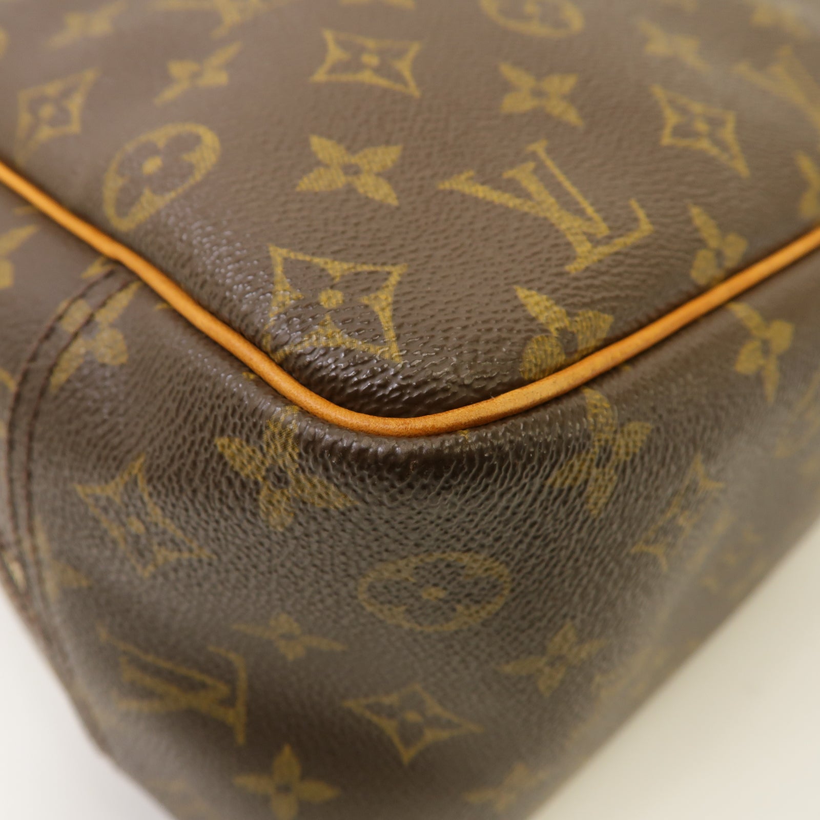 LOUIS VUITTON 【激減優惠】Monogram Hand Bag金扣手挽袋啡色
