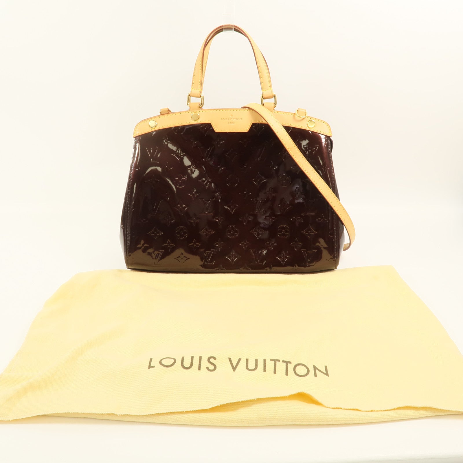LOUIS VUITTON Vernis Brea MM手挽肩背兩用袋