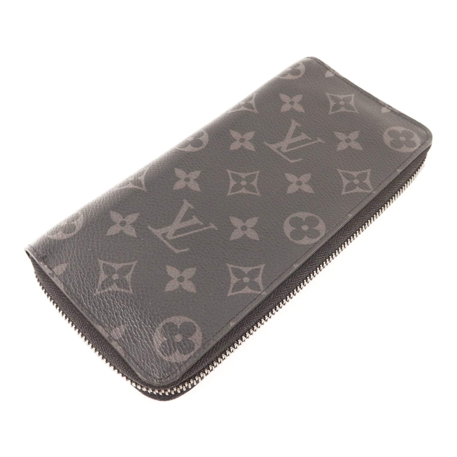 LOUIS VUITTON Monogram Eclipse Zippy Long Vertical Wallet銀扣拉鏈長錢包