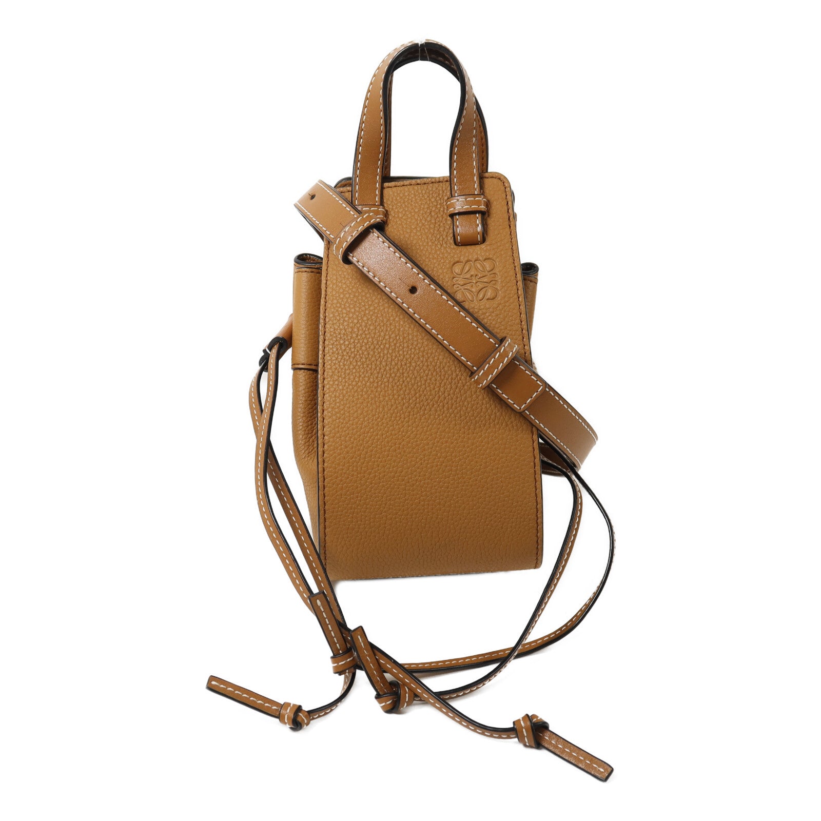 LOEWE 牛皮皮革Hammock Mini手挽肩背兩用袋