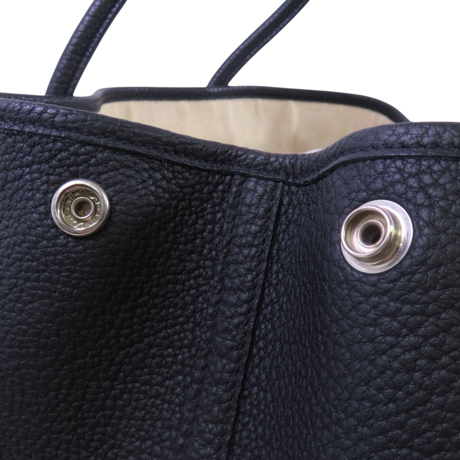 HERMES Negonda皮革GardenParty PM Tote Bag銀扣手挽袋