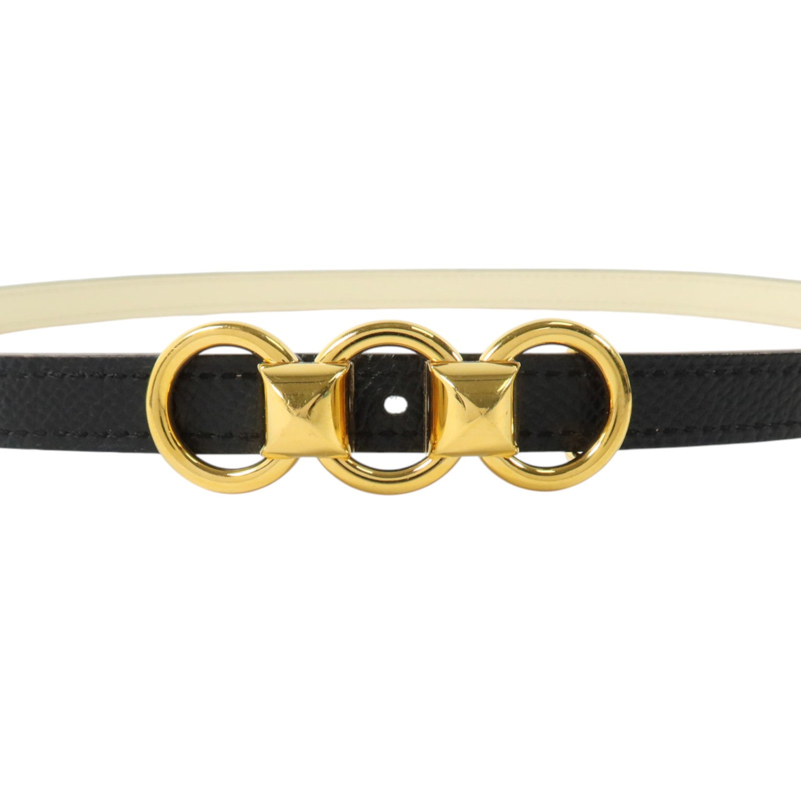 HERMES Epsomp皮革Boucleries Belt 70cm金扣皮帶