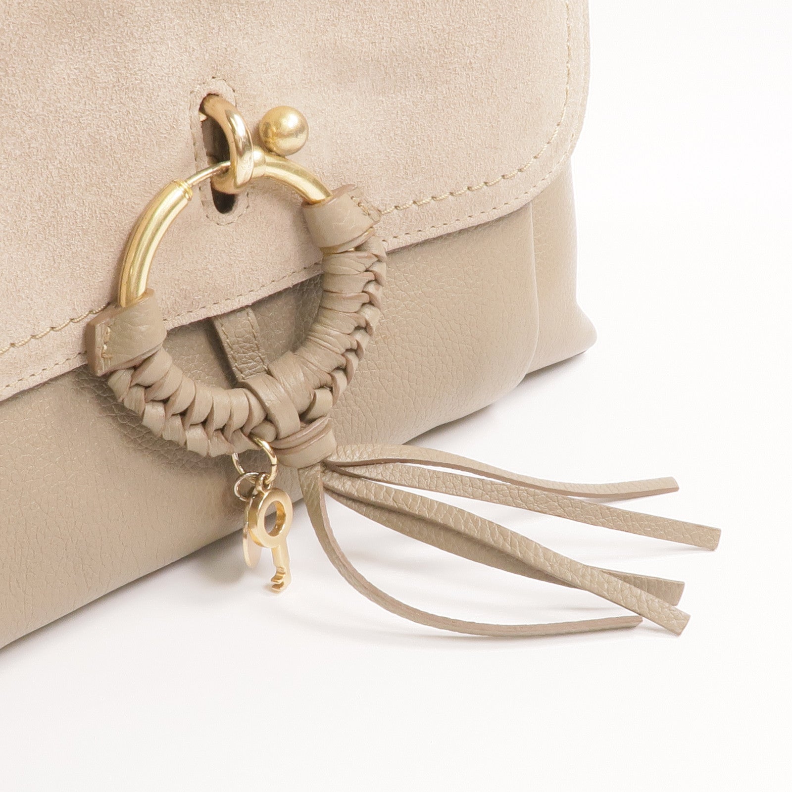 SEE BY CHLOE 牛皮皮革2 Way Shoulder金扣手挽肩背兩用袋