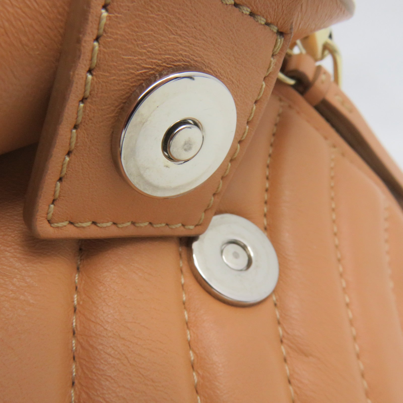 Chloe cowhide leather Backpack shoulder bag dual-use bag brown
