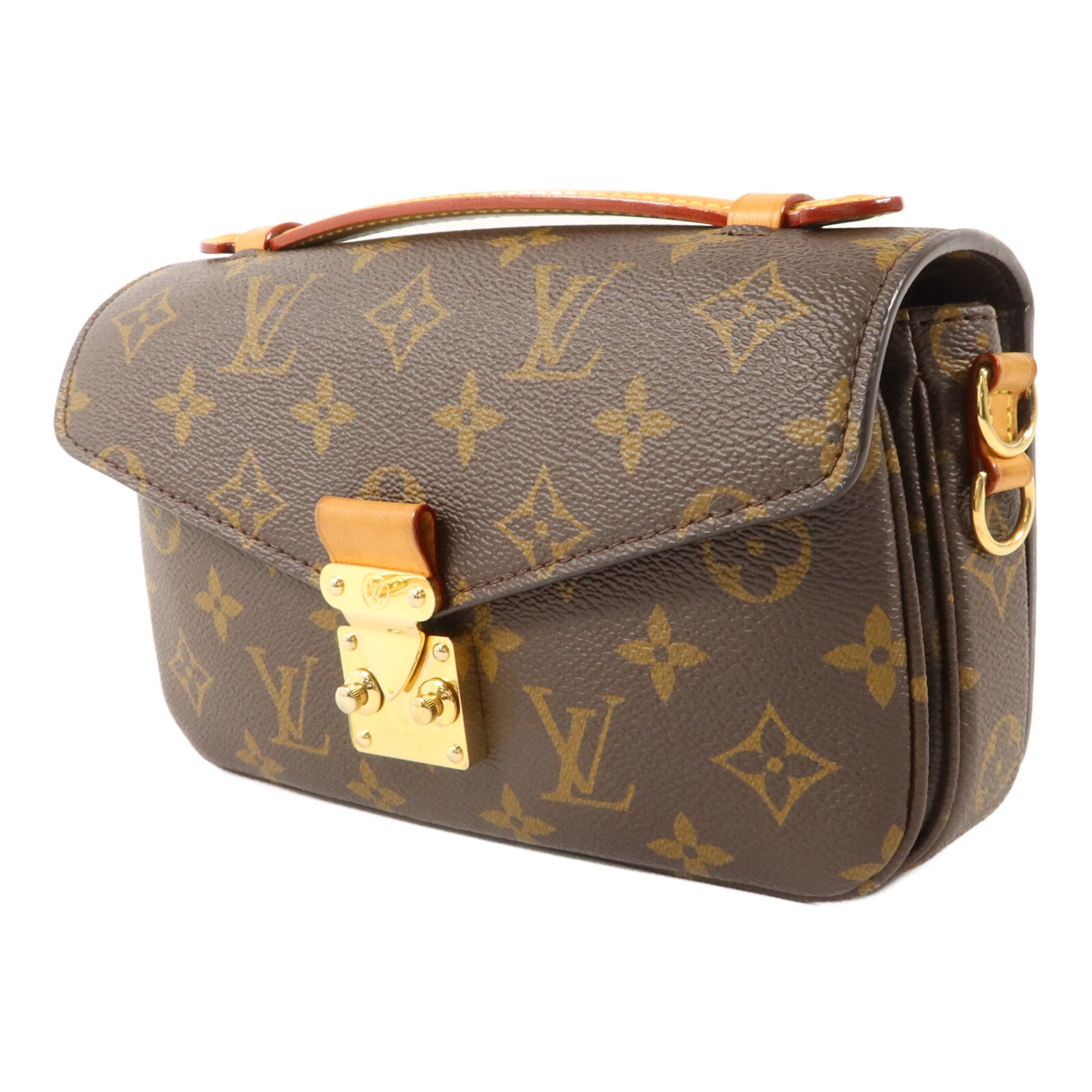 LOUIS VUITTON Monogram Pochette Metis East West金扣手挽肩背兩用袋