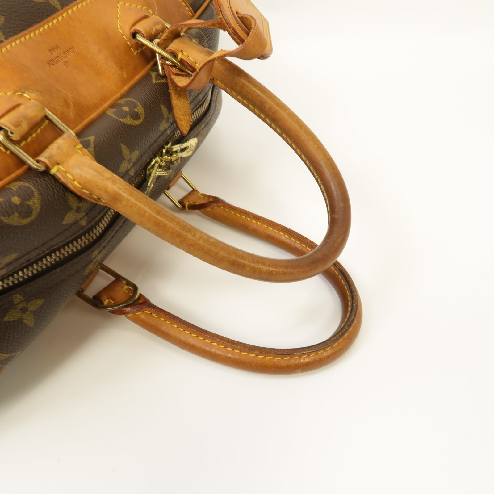 LOUIS VUITTON 【激減優惠】Monogram Hand Bag金扣手挽袋啡色