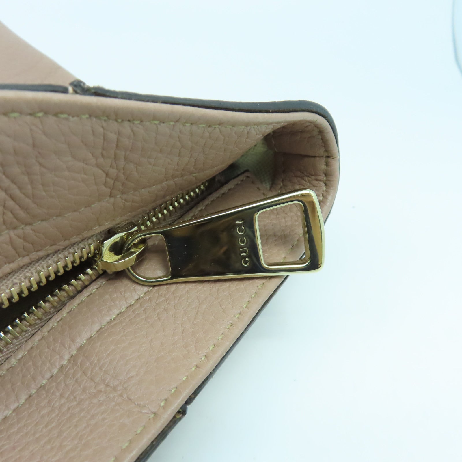 GUCCI 【激減優惠】牛皮皮革Tote Bag金扣肩背袋粉紅色