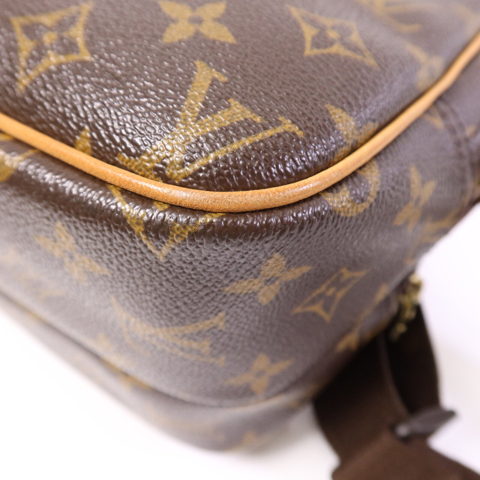 LOUIS VUITTON Monogram Reporter PM金扣肩背袋