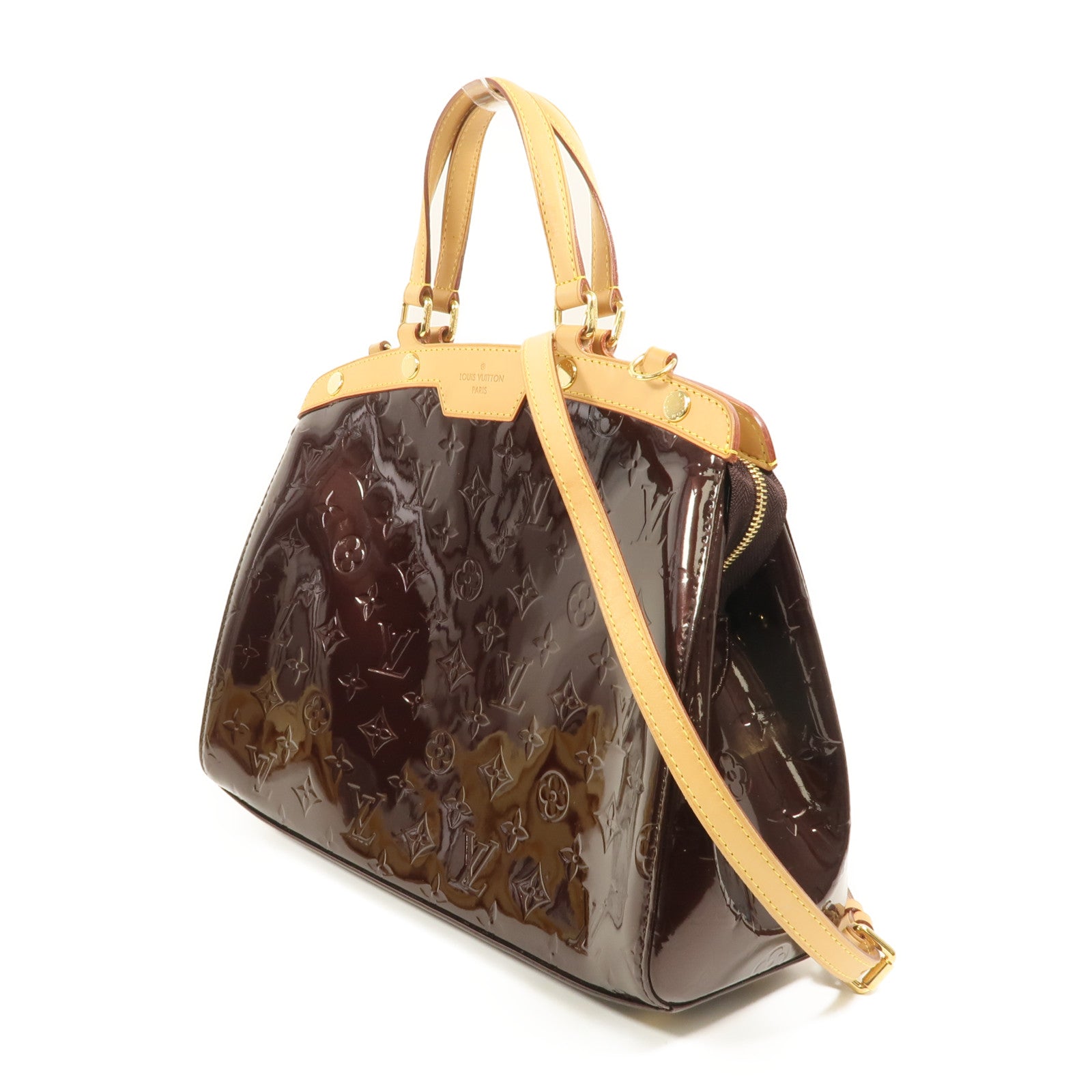 LOUIS VUITTON Vernis Brea MM手挽肩背兩用袋