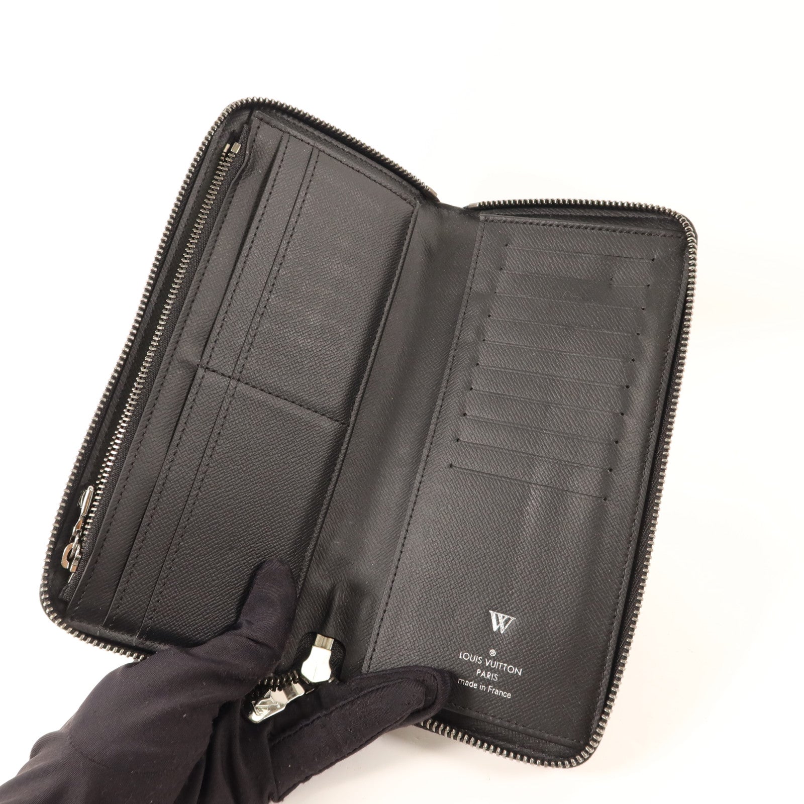 LOUIS VUITTON Monogram Eclipse Zippy Long Vertical Wallet銀扣拉鏈長錢包