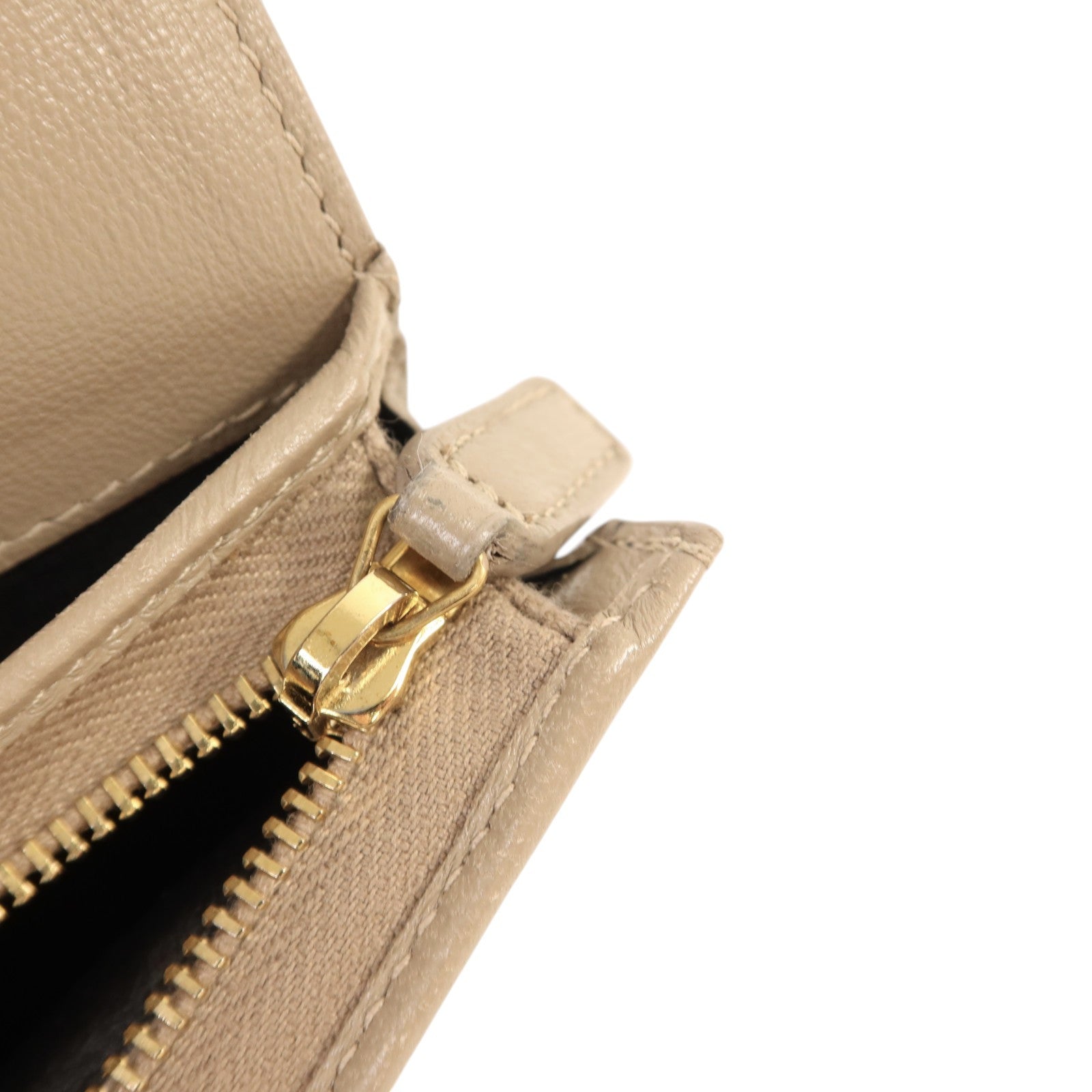 SAINT LAURENT 羊皮皮革Wallet金扣錢包