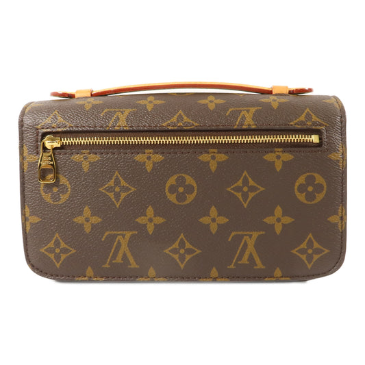 LOUIS VUITTON Monogram Pochette Metis East West金扣手挽肩背兩用袋