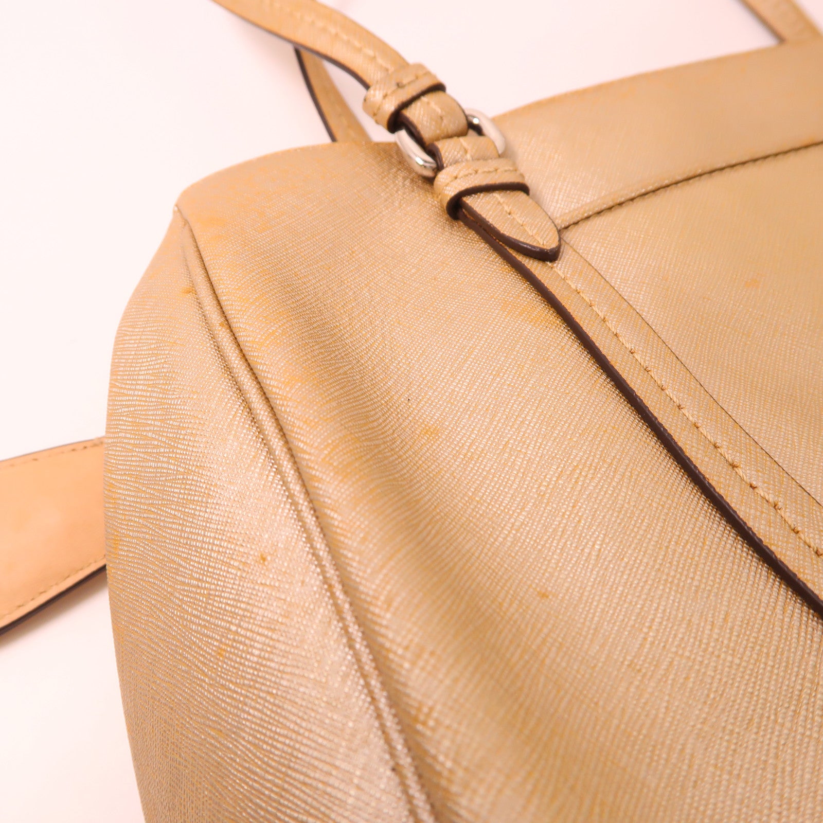 COACH 皮革Shoulder Bag銀扣肩背袋