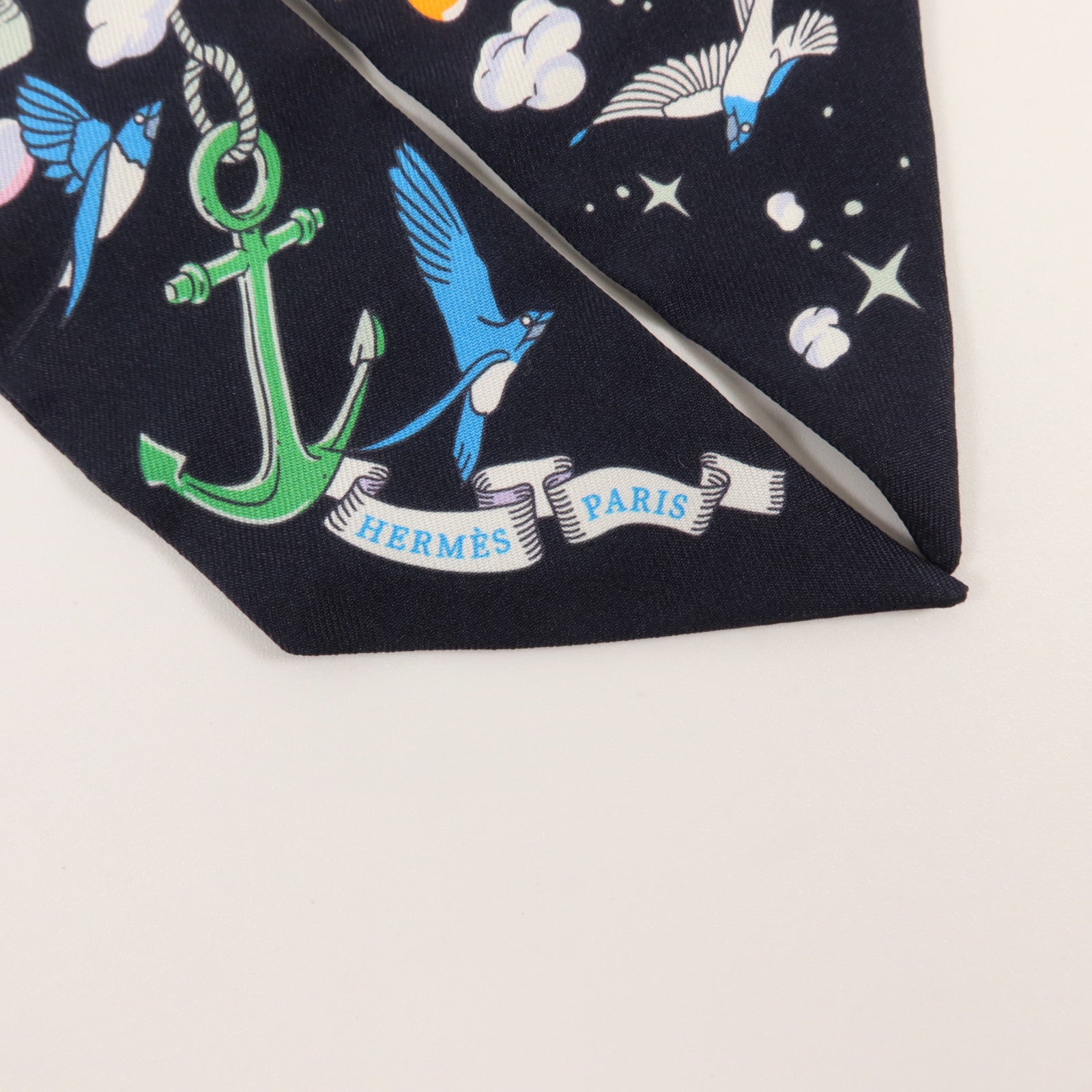 HERMES 絲質Twilly絲巾