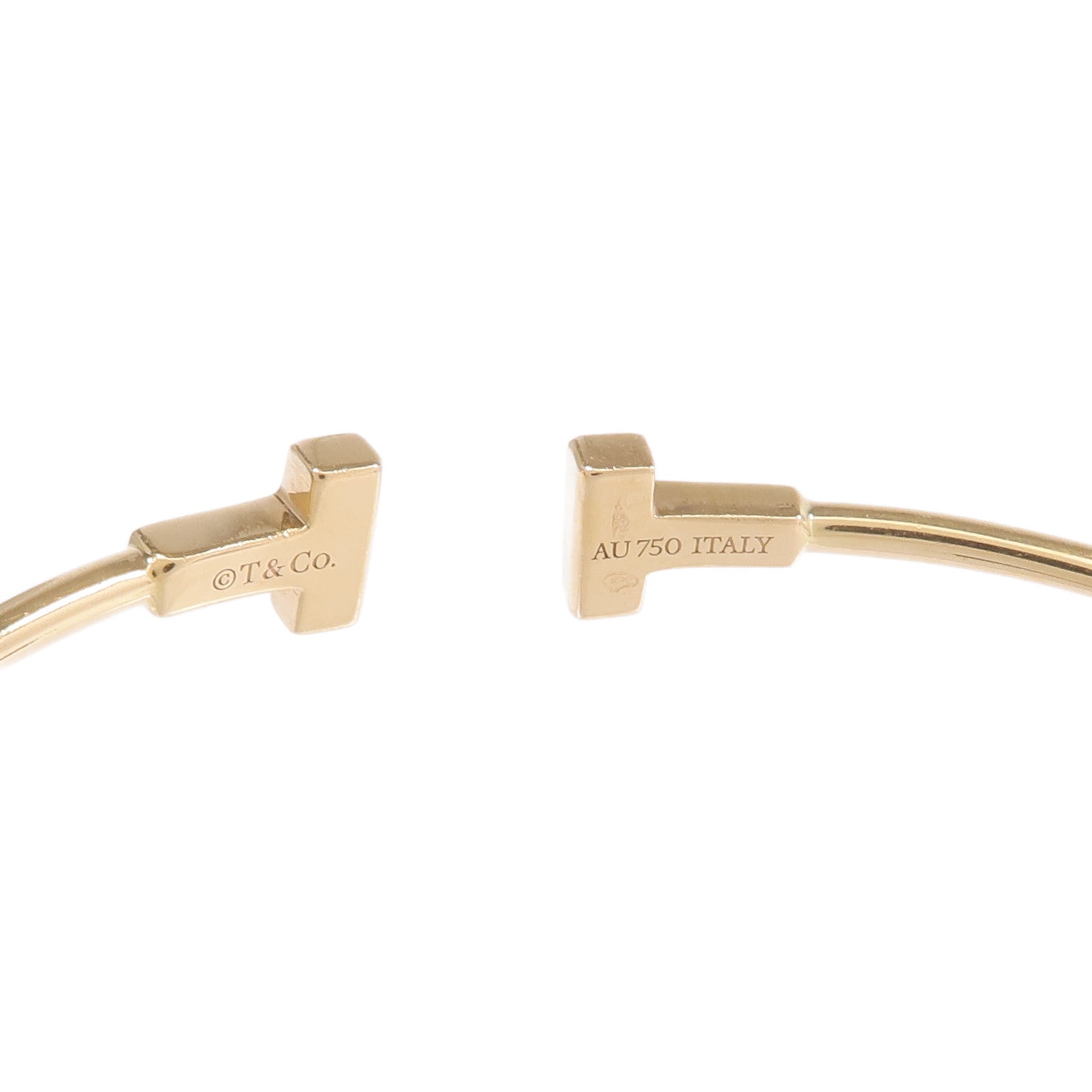 TIFFANY＆CO 18K黃金T Wire Bracelet手鐲