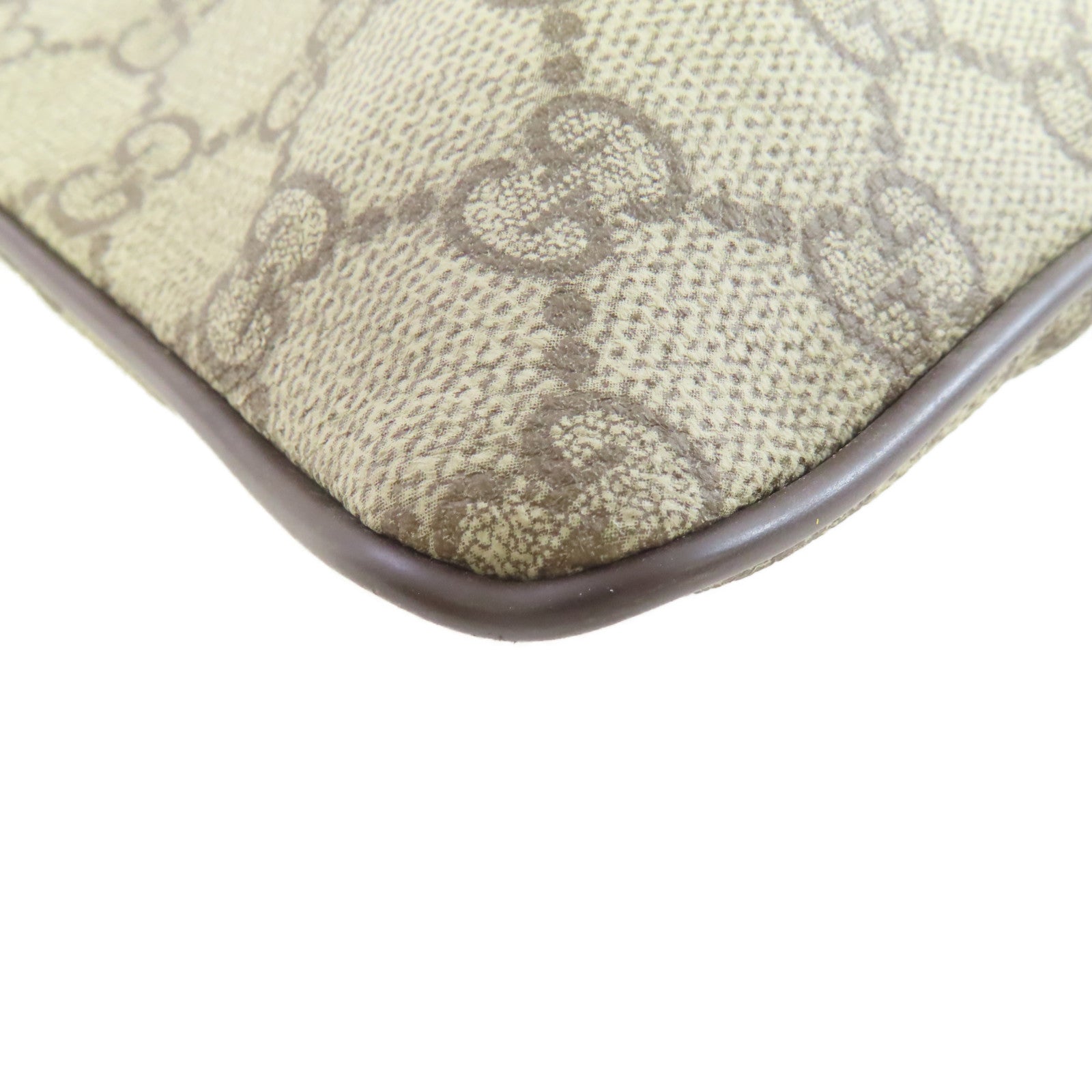 GUCCI 【激減優惠】塗層帆布Shoulder Bag肩背袋啡色