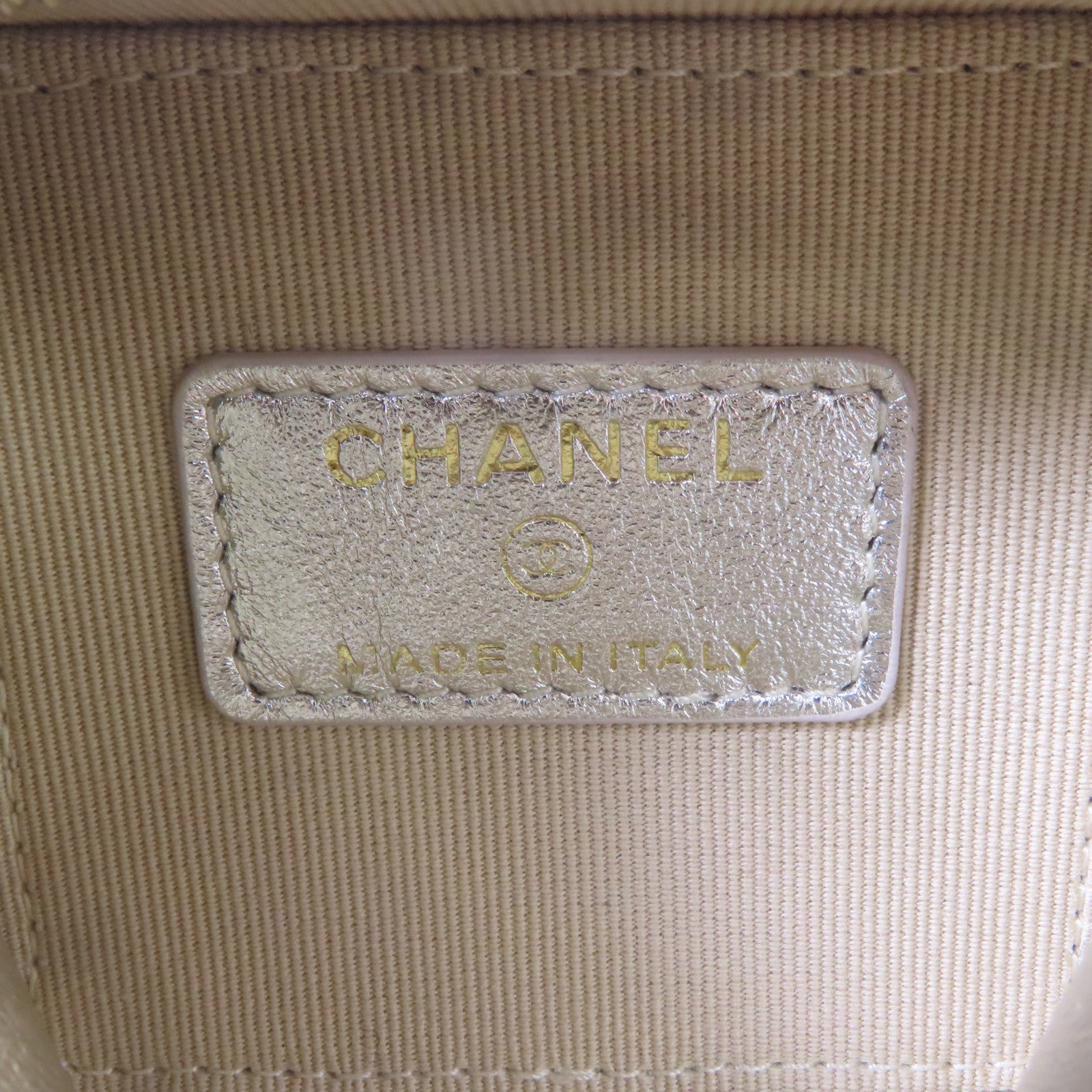 CHANEL 菱格牛皮皮革Cube Bag金扣鏈帶肩背袋粉紅色/漸層金屬色
