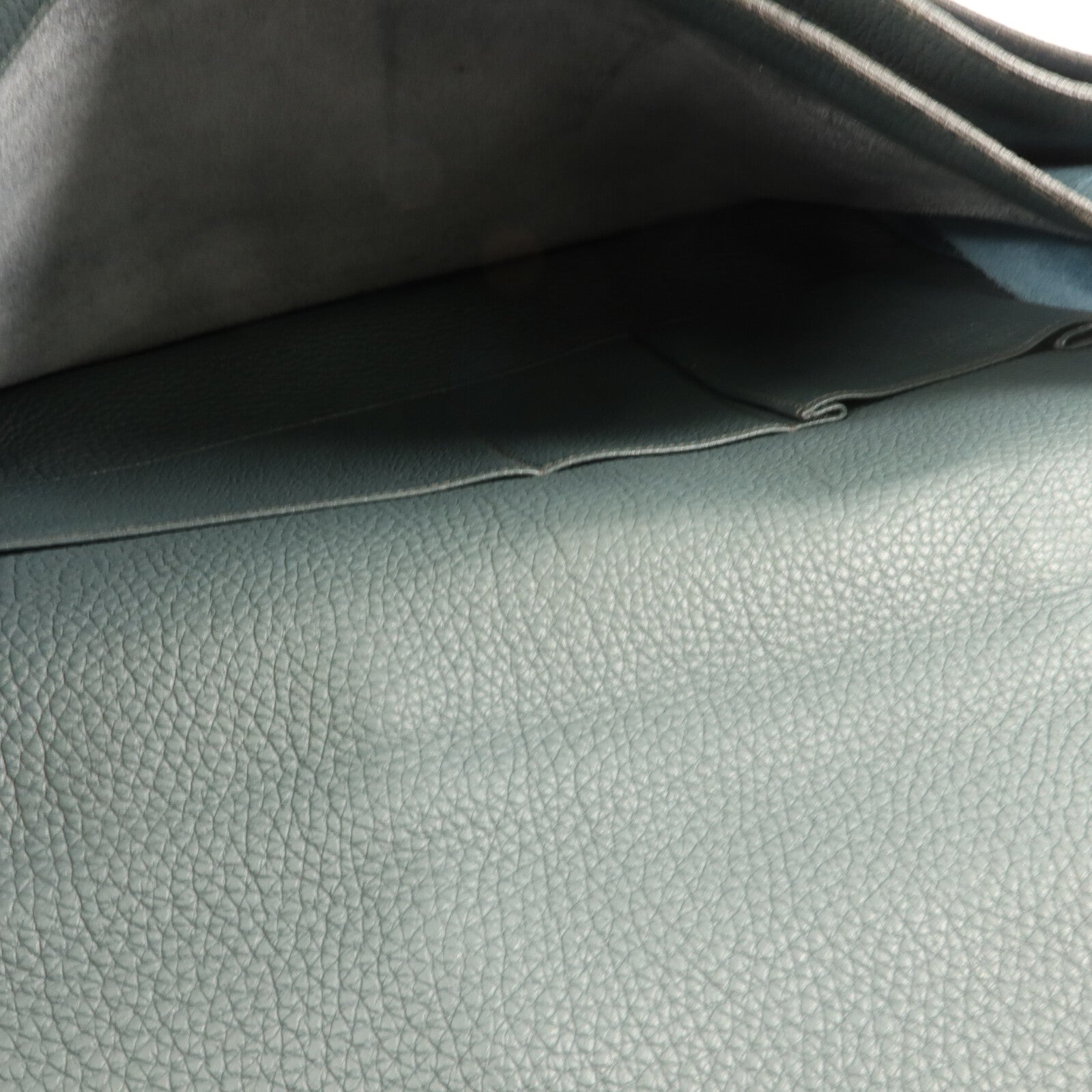 HERMES Togo皮革Sac A Depeches 38手挽袋Bleu Izmir